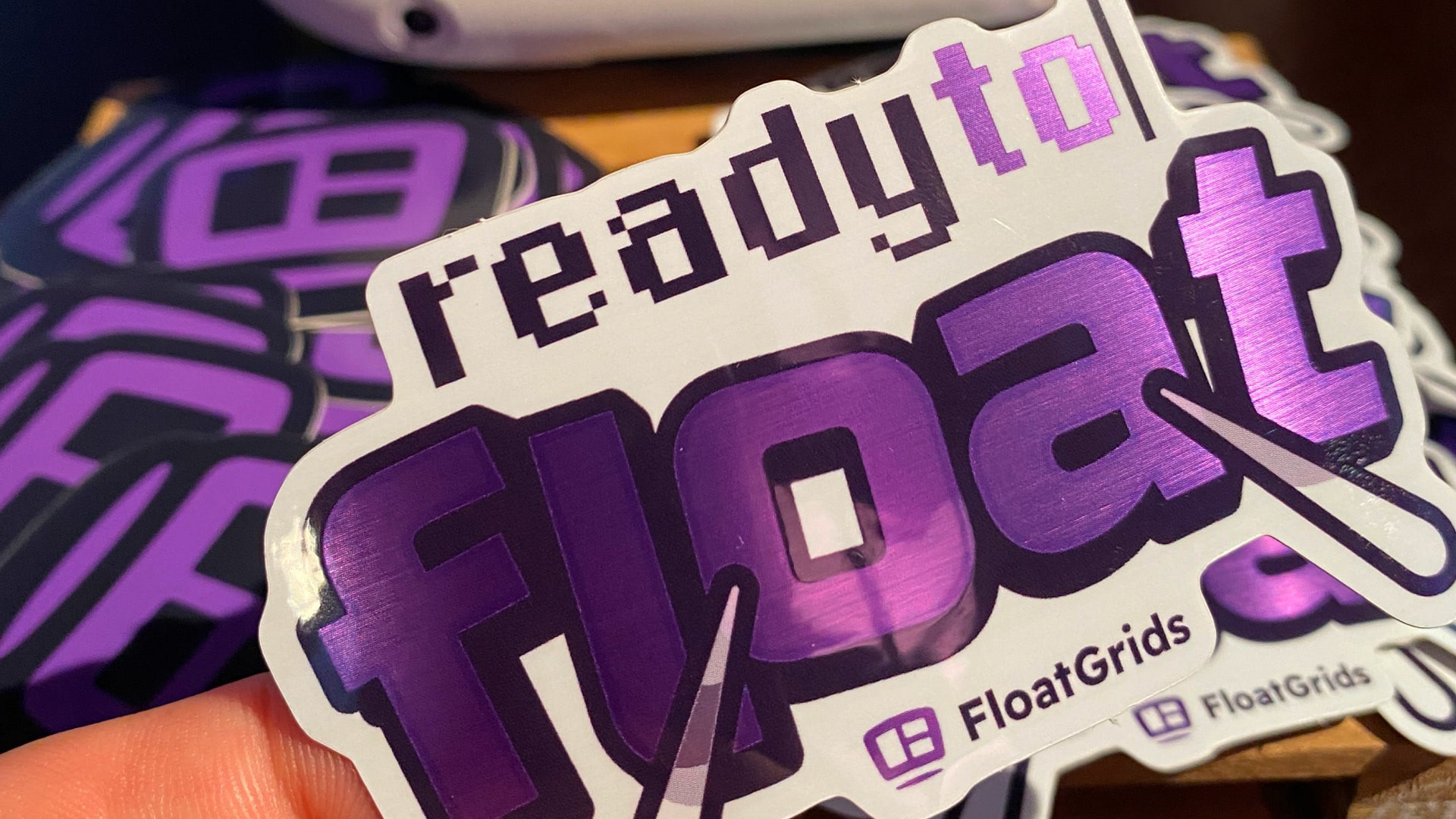 Some cool FloatGrids stickers I designed for the trade show Sonar Barcelona