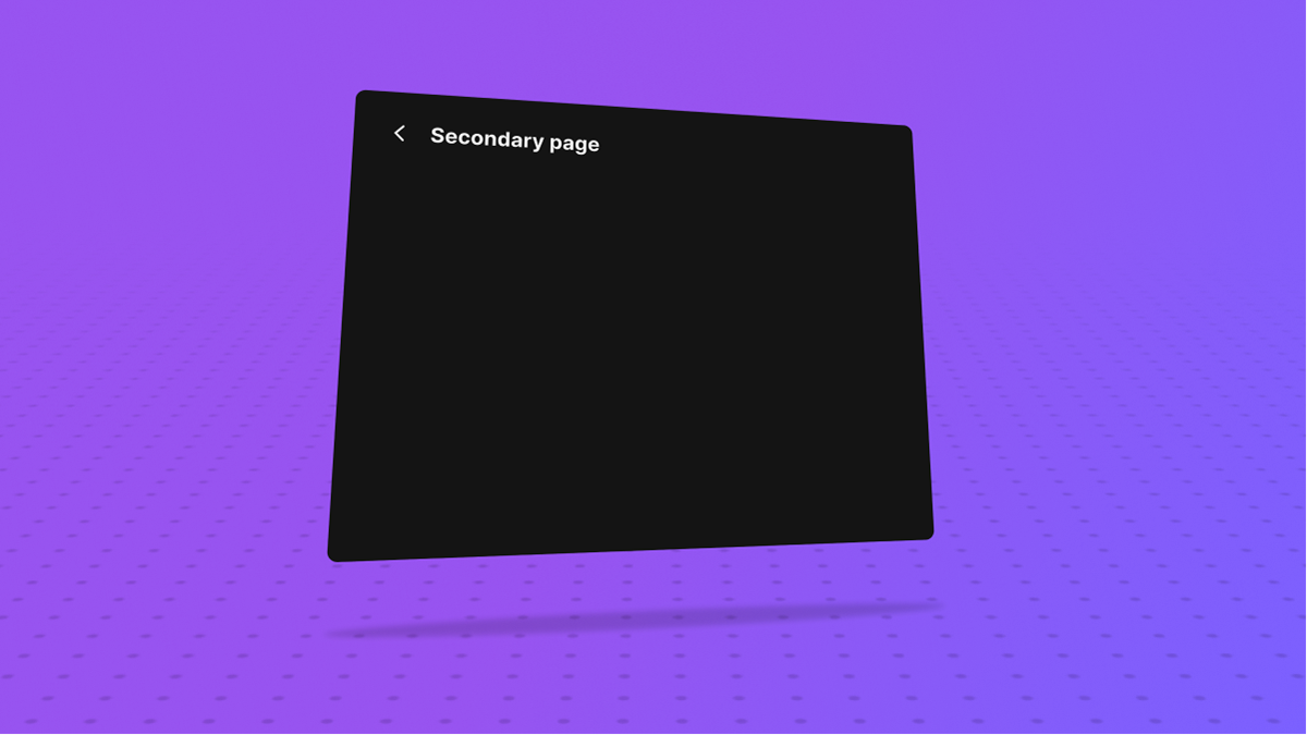 Main Panel Layout