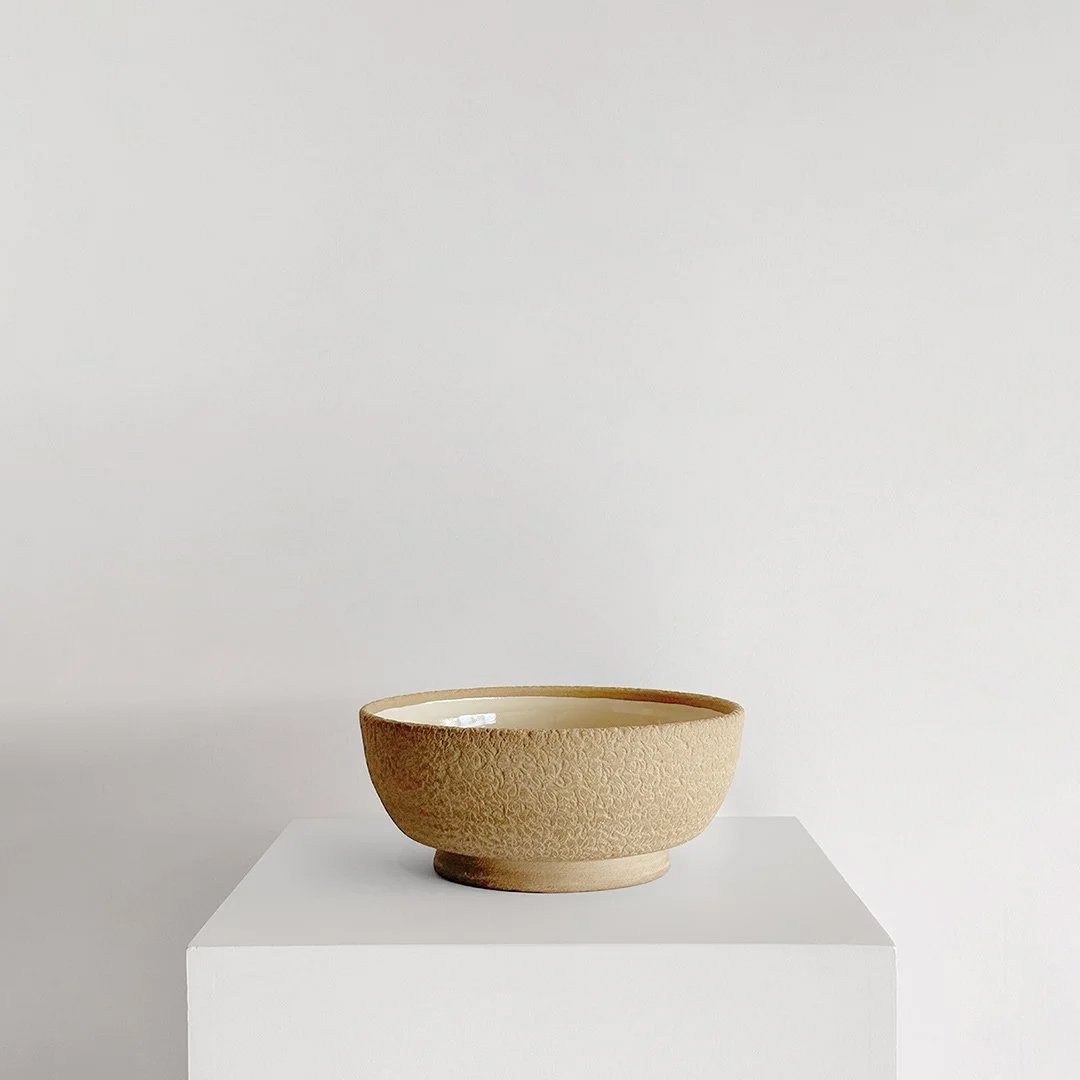 Large Bowl, 2026, Unglazed stoneware, 11 in H × 10.75 in diameter (27.9 × 27.3 cm)