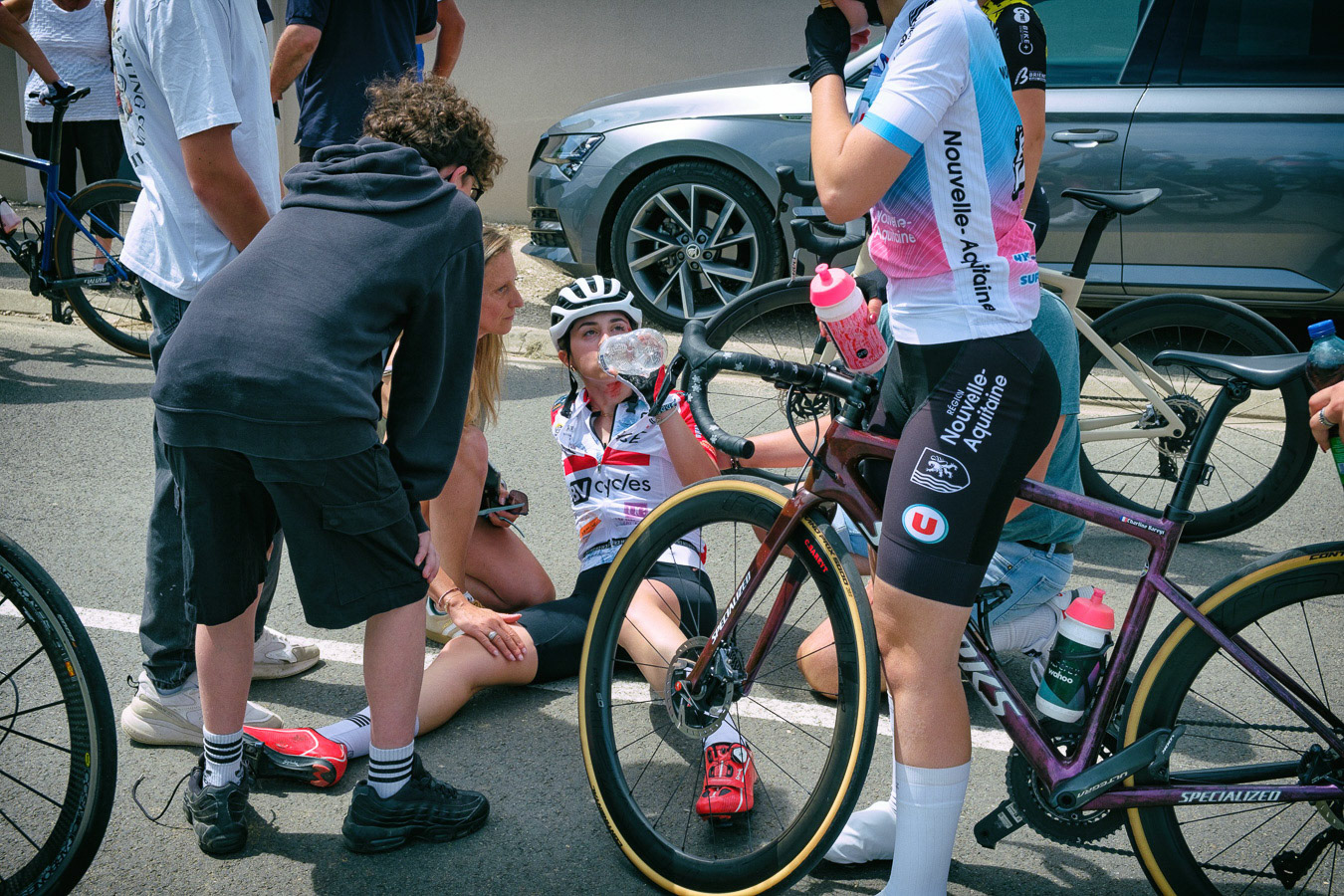 Finale des routes de l'Ouest Féminine 2025. Course cycliste féminine à étapes regroupant les meilleures coureuses en catégories U15,U17,U19. La gault Saint Denis, 29 Mai 2025.