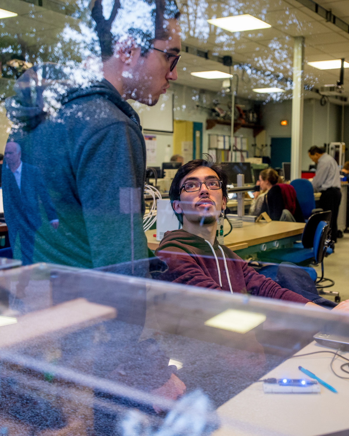 Atelier Mécatronique à l'école Mines Paris Tech. Paris, 7 novembre 2017.