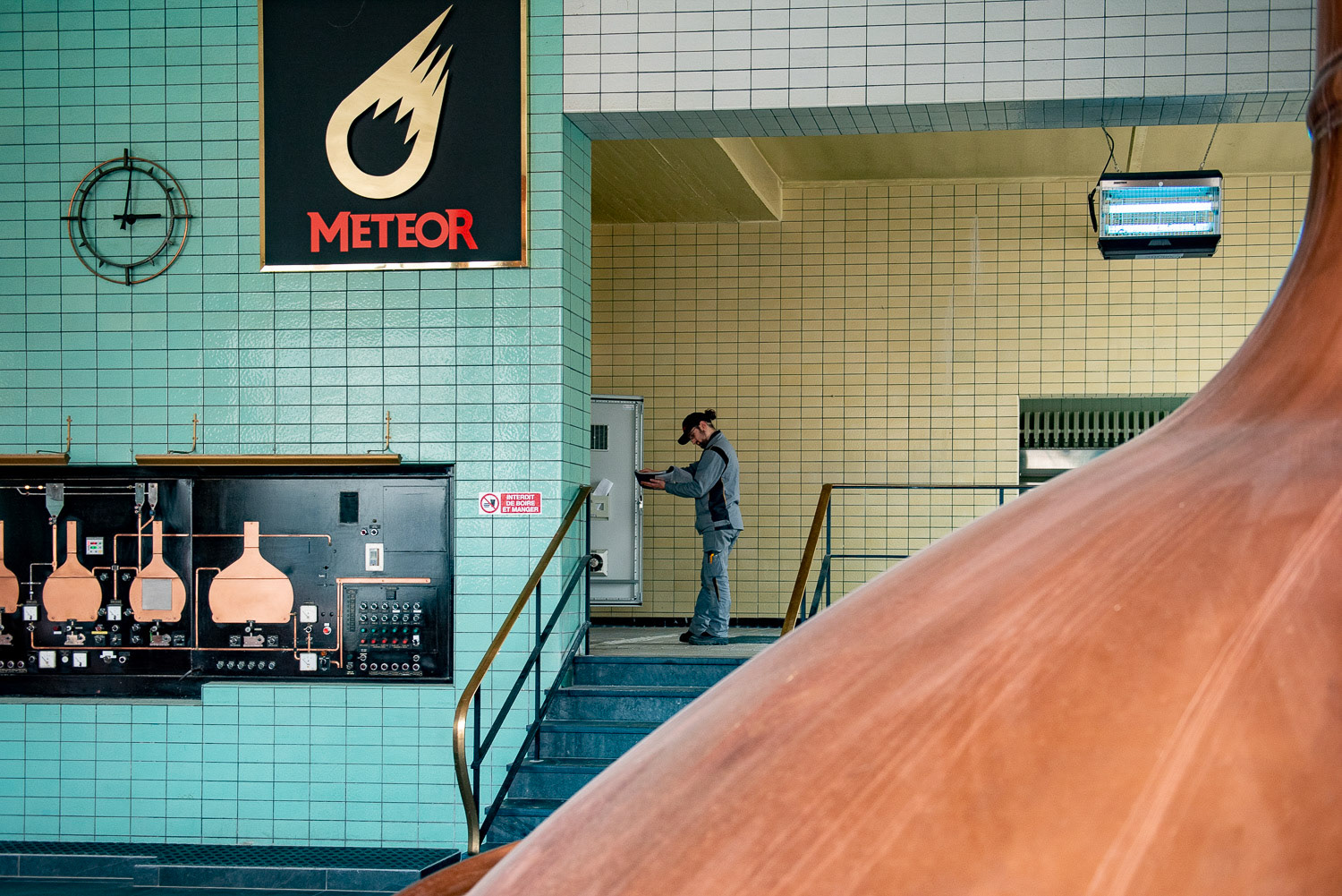 L'usine de la brasserie indépendante et familiale Météor à Hochfelden.  15 novembre 2019.