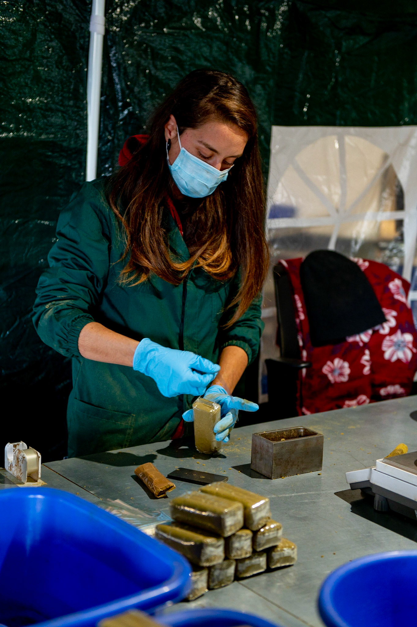 Phytocann, Le plus gros producteur de CBD Cannabis Légal en Europe. Le site de conditionnement et le stock de Phytocann. Villeneuve, Canton de Vaud, Suisse, 29 &amp; 30 Septembre 2021.