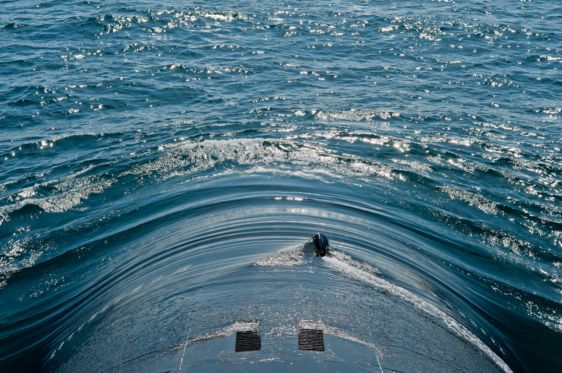A bord du sous-marin nucléaire lanceur d'engins (SNLE) Le Téméraire. Atlantique nord, avril 2012