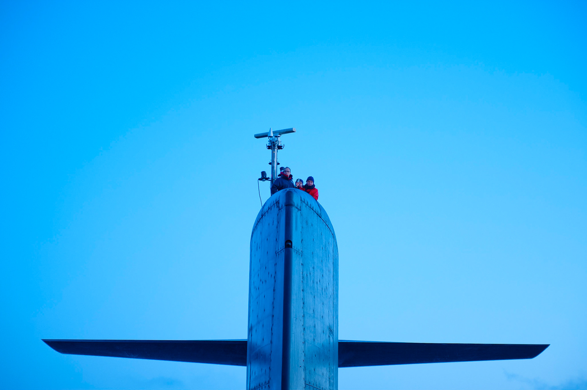 A bord du sous-marin nucléaire lanceur d'engins (SNLE) Le Téméraire. Atlantique nord, avril 2012