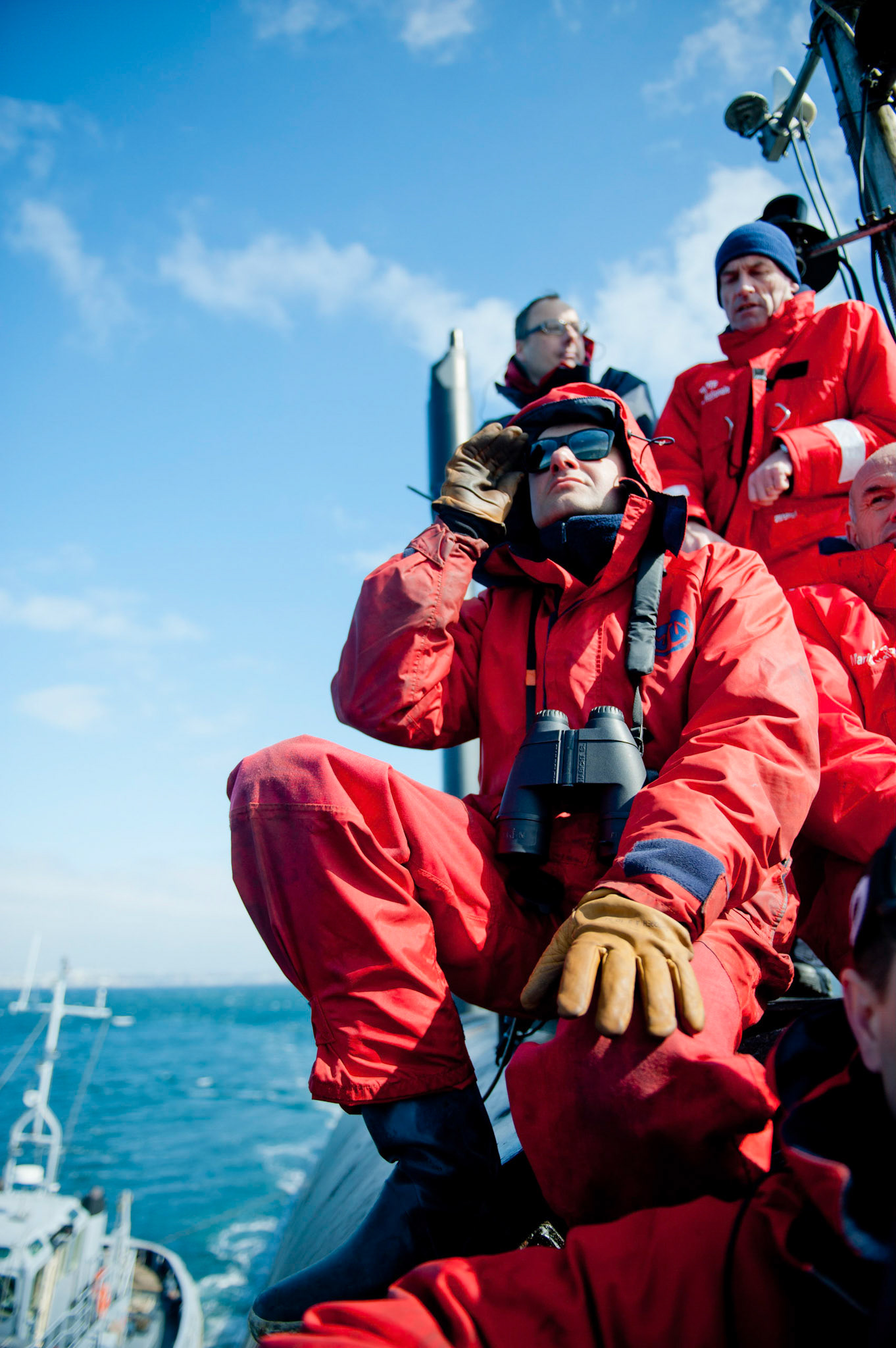A bord du sous-marin nucléaire lanceur d'engins (SNLE) Le Téméraire. Atlantique nord, avril 2012