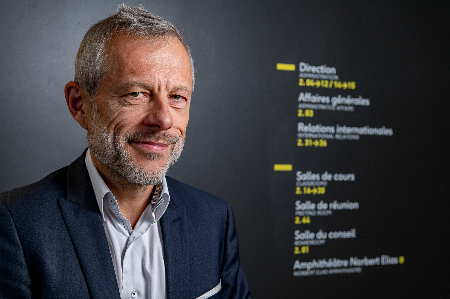 Sciences Po Lille. Pierre Mathiot, politologue français, directeur de l'Institut d'études politiques de Lille. 18 octobre 2021.