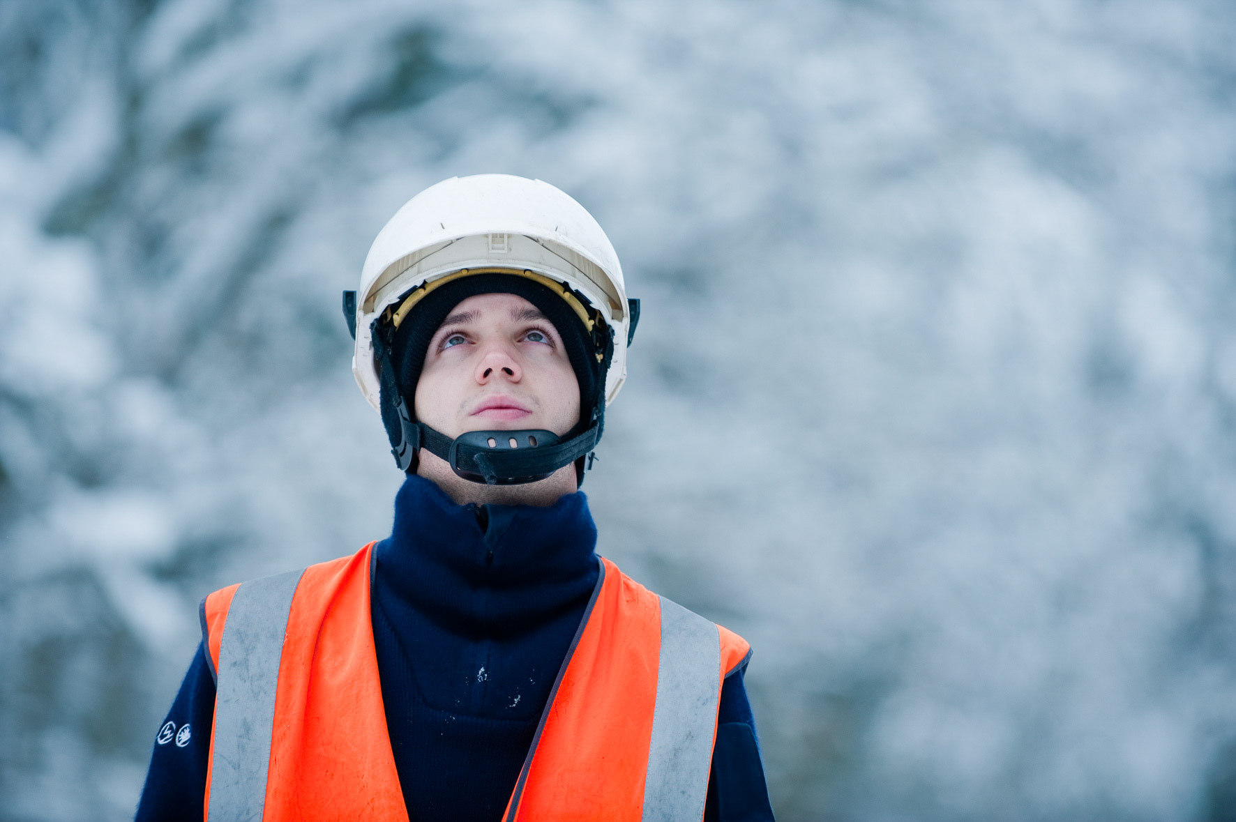 Chantier d'intervention réseau à Ménestreau en Villette. Loiret, 30 novembre 2010.