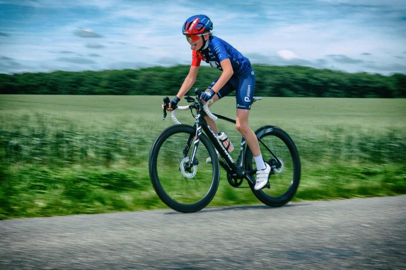 Finale des routes de l'Ouest Féminine 2025. Course cycliste féminine à étapes regroupant les meilleures coureuses en catégories U15,U17,U19. La gault Saint Denis, 29 Mai 2025.