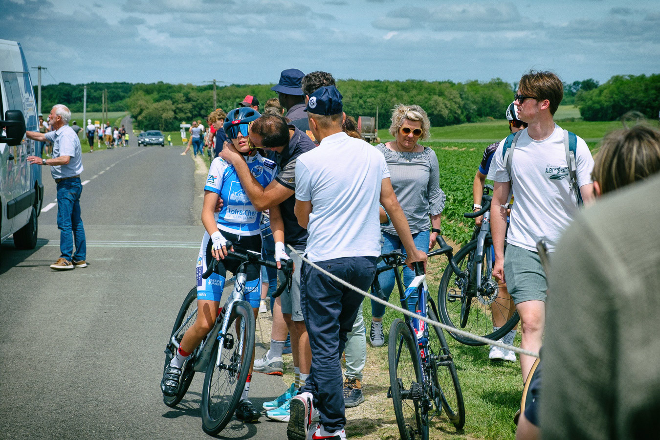 Finale des routes de l'Ouest Féminine 2025. Course cycliste féminine à étapes regroupant les meilleures coureuses en catégories U15,U17,U19. La gault Saint Denis, 29 Mai 2025.