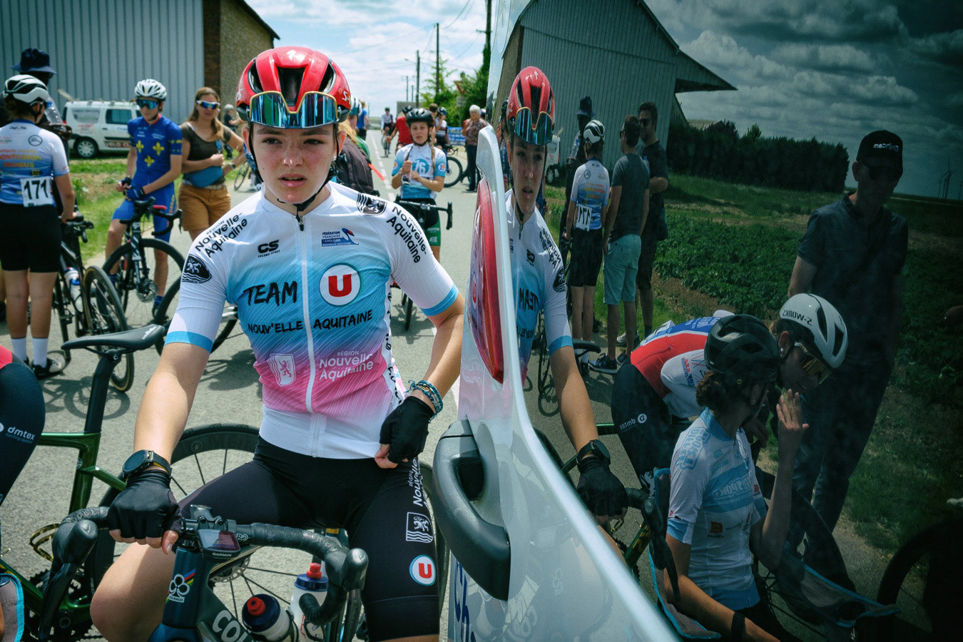 Finale des routes de l'Ouest Féminine 2025. Course cycliste féminine à étapes regroupant les meilleures coureuses en catégories U15,U17,U19. La gault Saint Denis, 29 Mai 2025.