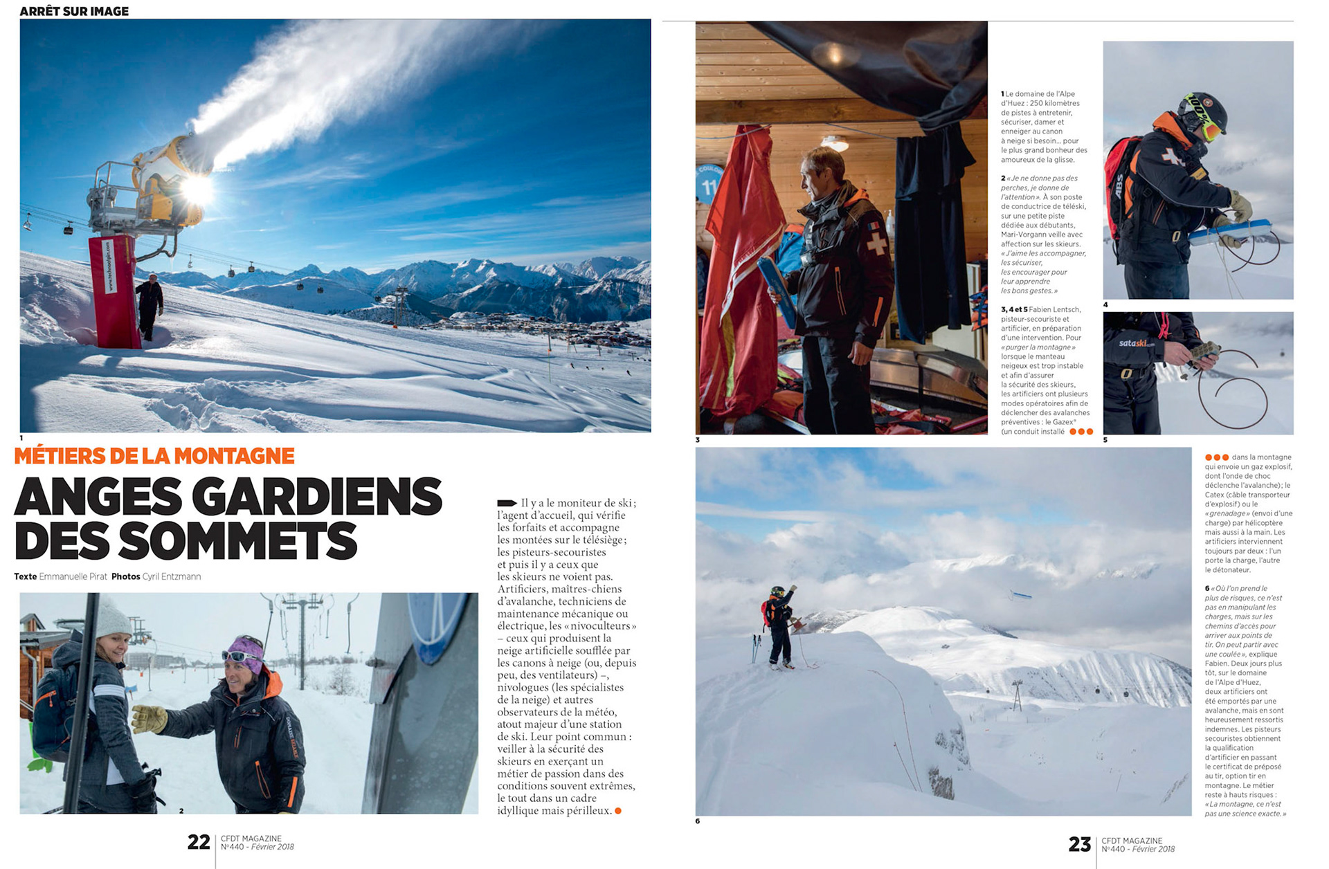 La sécurité des domaines skiables dans CFDT Mag