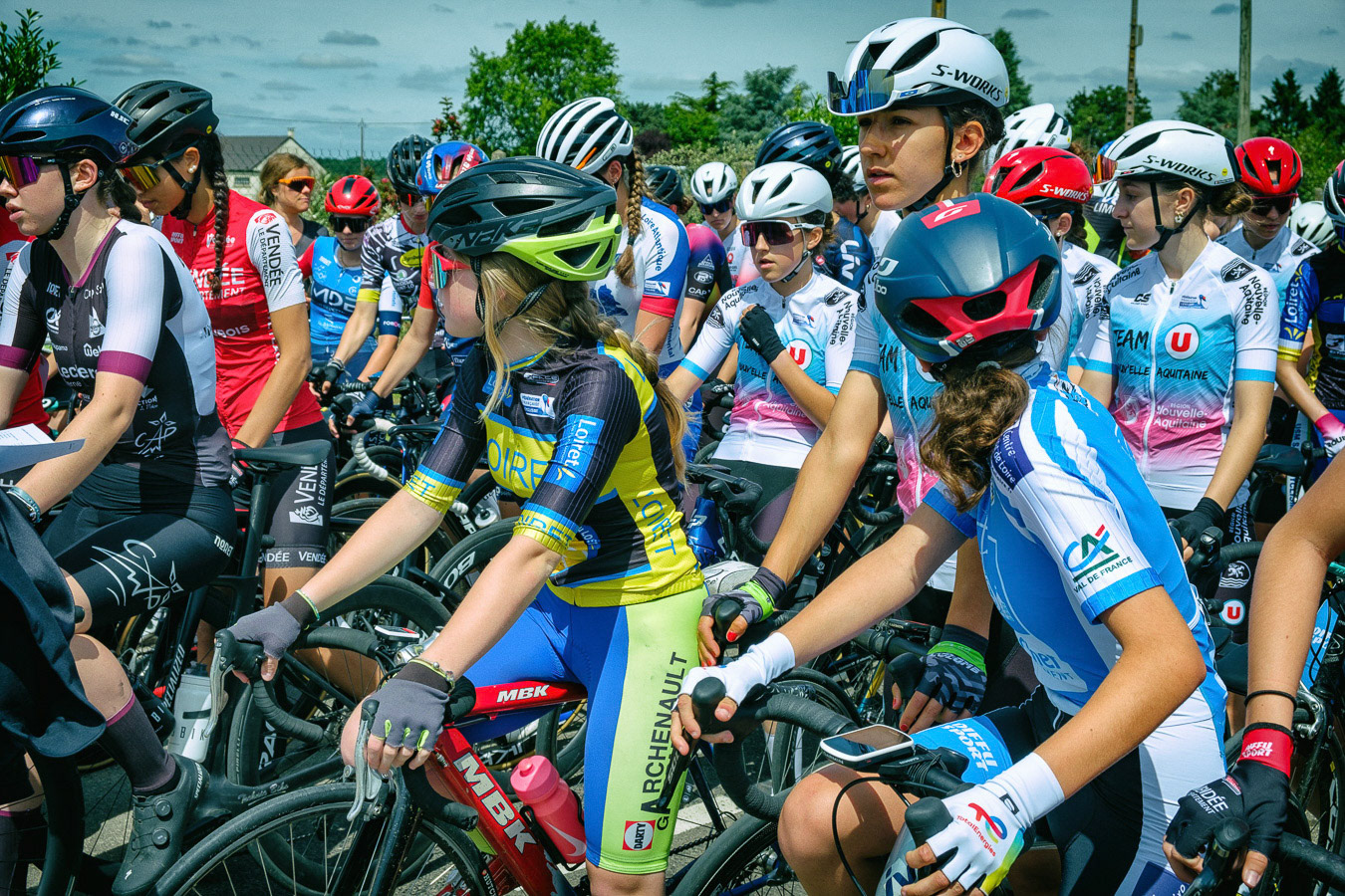 Finale des routes de l'Ouest Féminine 2025. Course cycliste féminine à étapes regroupant les meilleures coureuses en catégories U15,U17,U19. La gault Saint Denis, 29 Mai 2025.