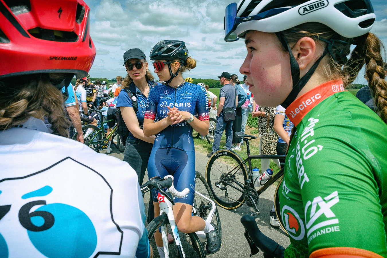 Finale des routes de l'Ouest Féminine 2025. Course cycliste féminine à étapes regroupant les meilleures coureuses en catégories U15,U17,U19. La gault Saint Denis, 29 Mai 2025.