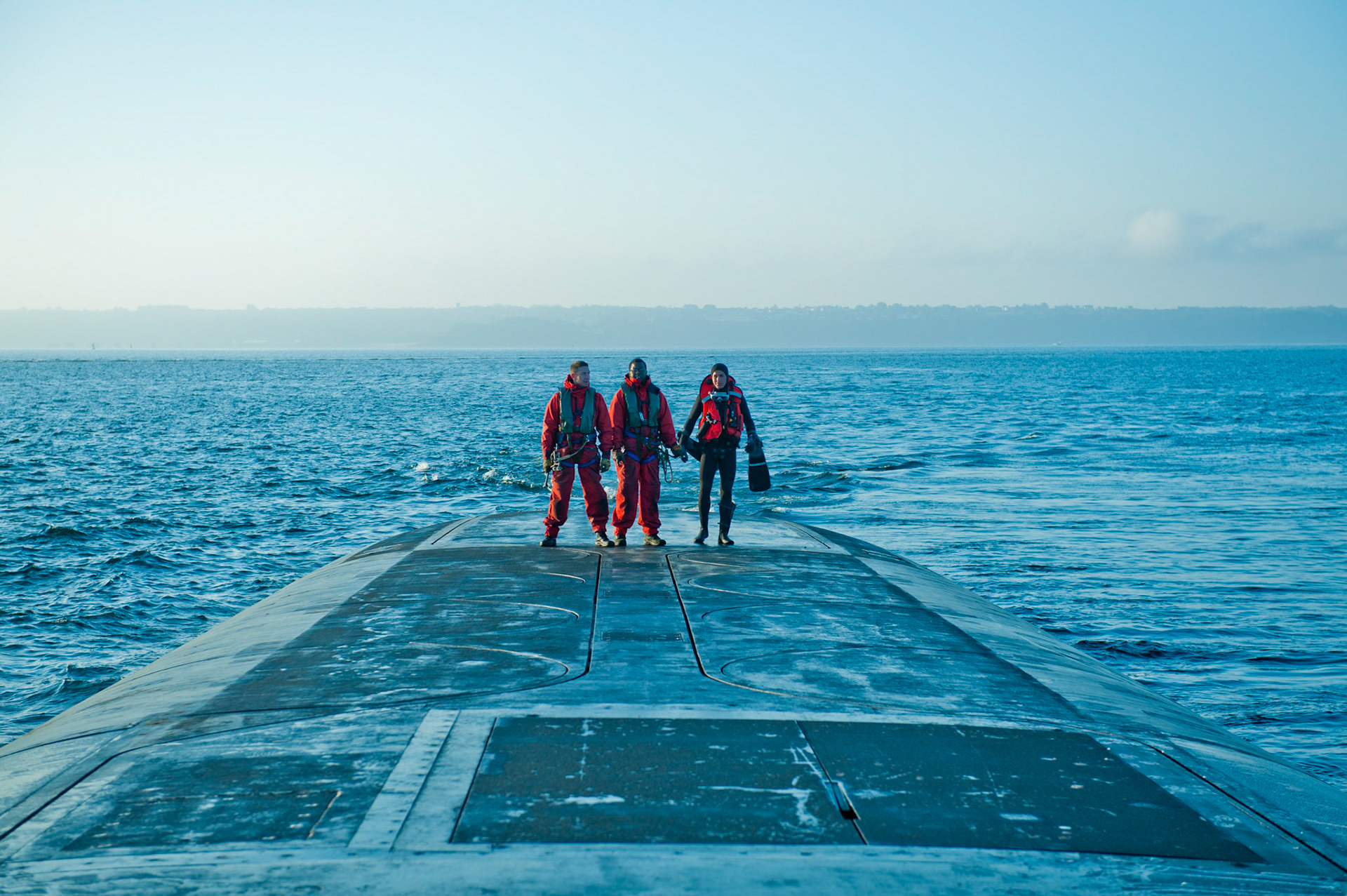 A bord du sous-marin nucléaire lanceur d'engins (SNLE) Le Téméraire. Atlantique nord, avril 2012