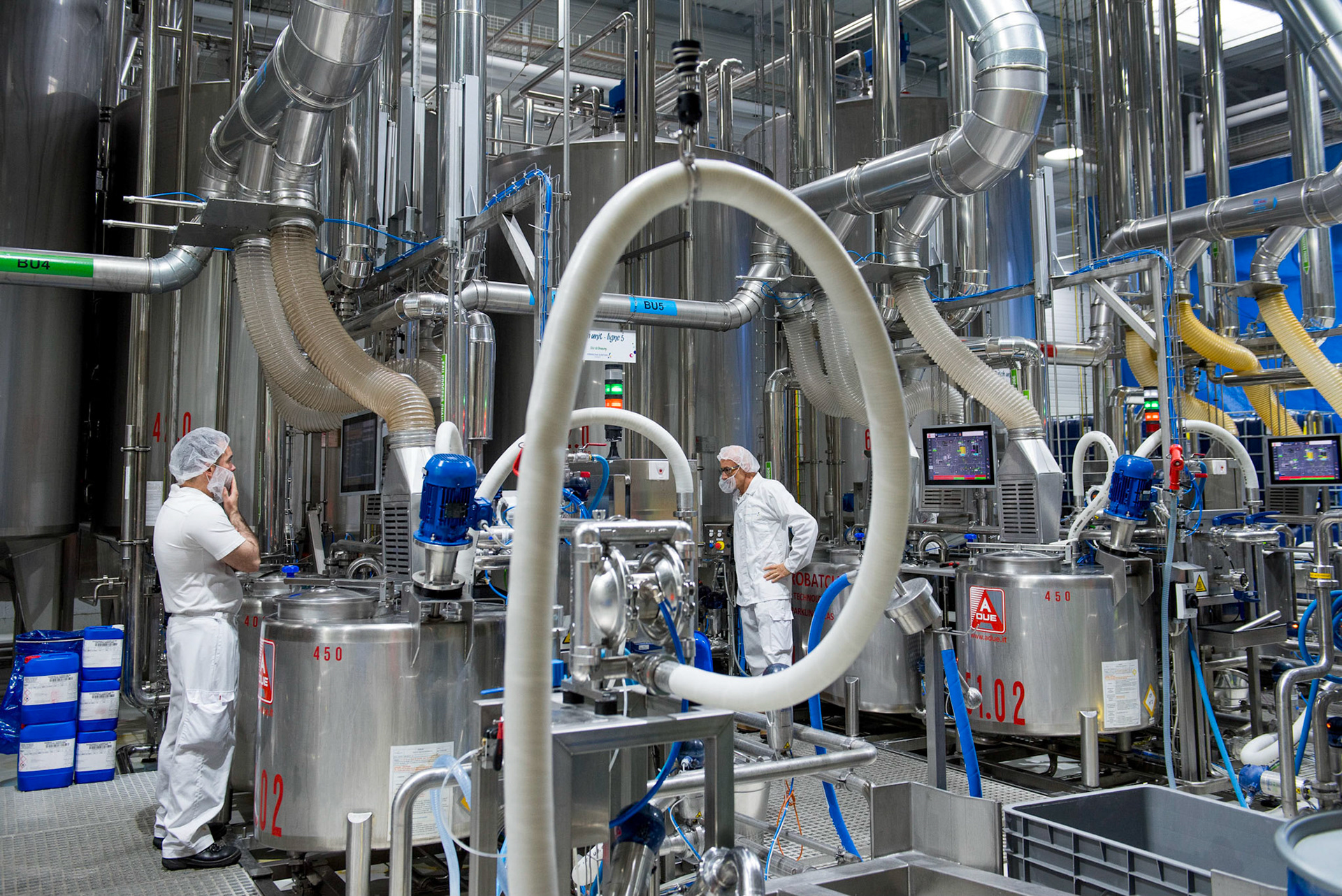 Reportage à l'usine Orangina Suntory. La nouvelle siroperie. Zone Industrielle Terre de Flein, Donnery. 23 mai 2017.