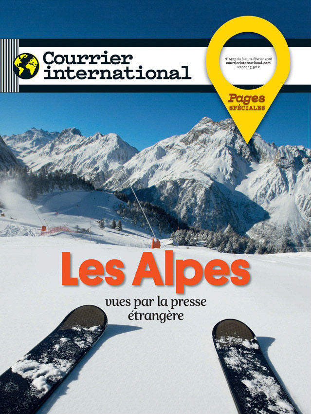 Les Alpes dans Courrier International