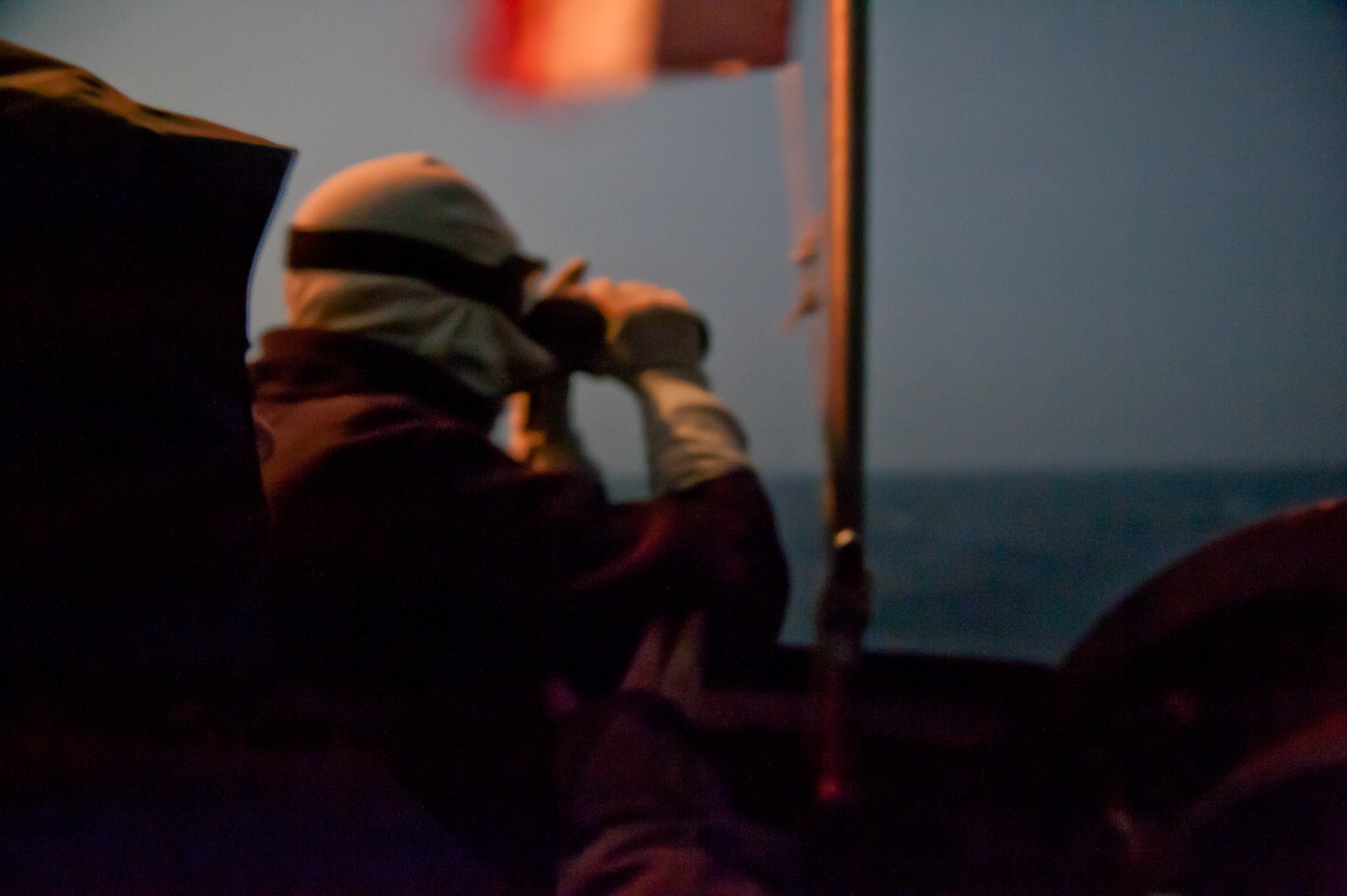 A bord du sous-marin nucléaire lanceur d'engins (SNLE) Le Téméraire. Atlantique nord, avril 2012