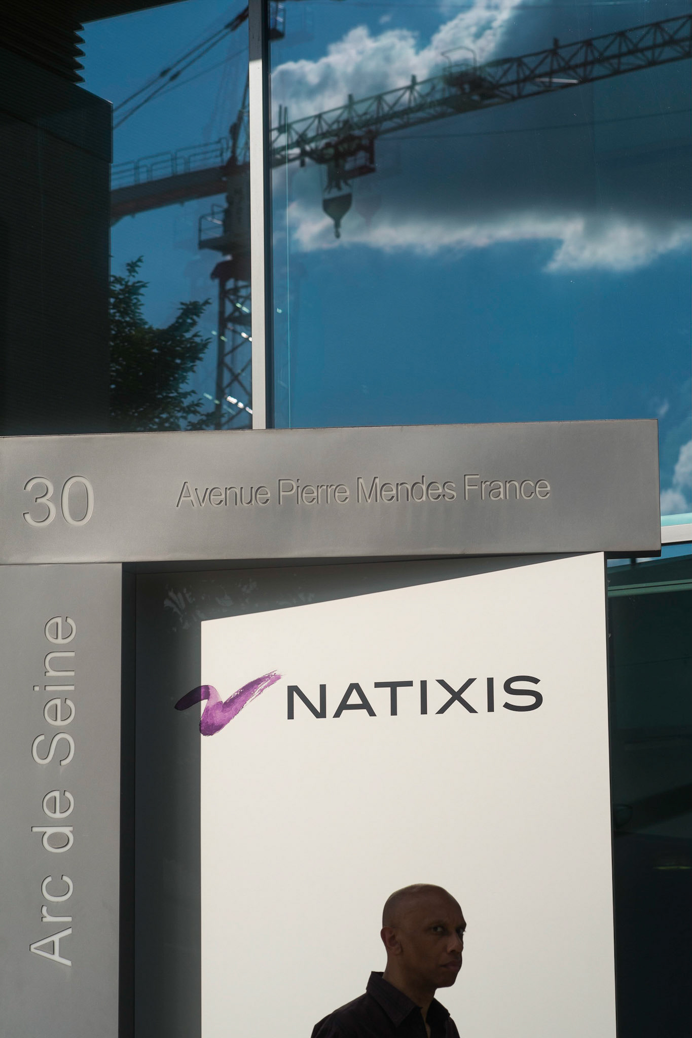  Le siège de Natixis avenue Pierre Mendes France. Paris, 30 juin 2013.