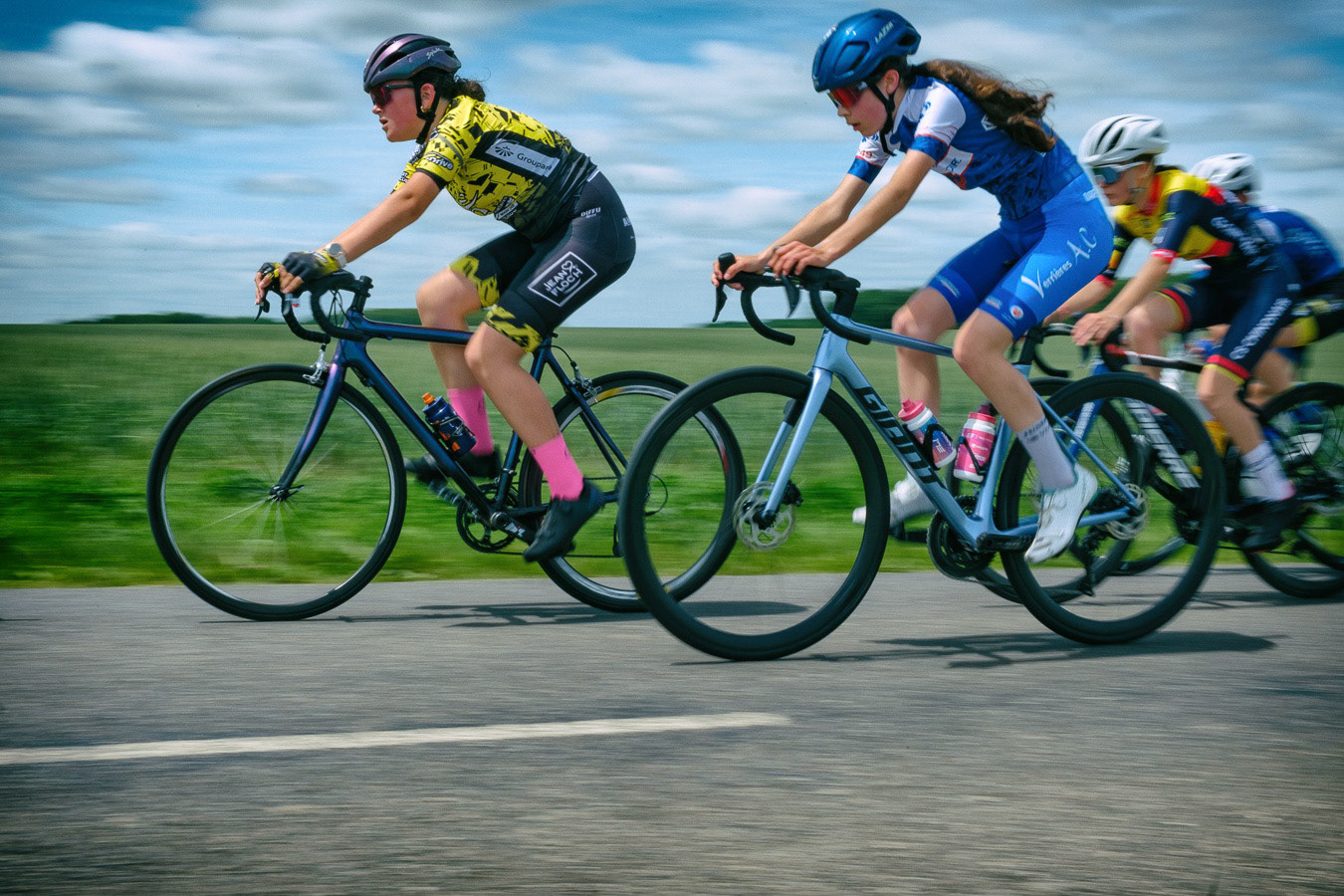 Finale des routes de l'Ouest Féminine 2025. Course cycliste féminine à étapes regroupant les meilleures coureuses en catégories U15,U17,U19. La gault Saint Denis, 29 Mai 2025.