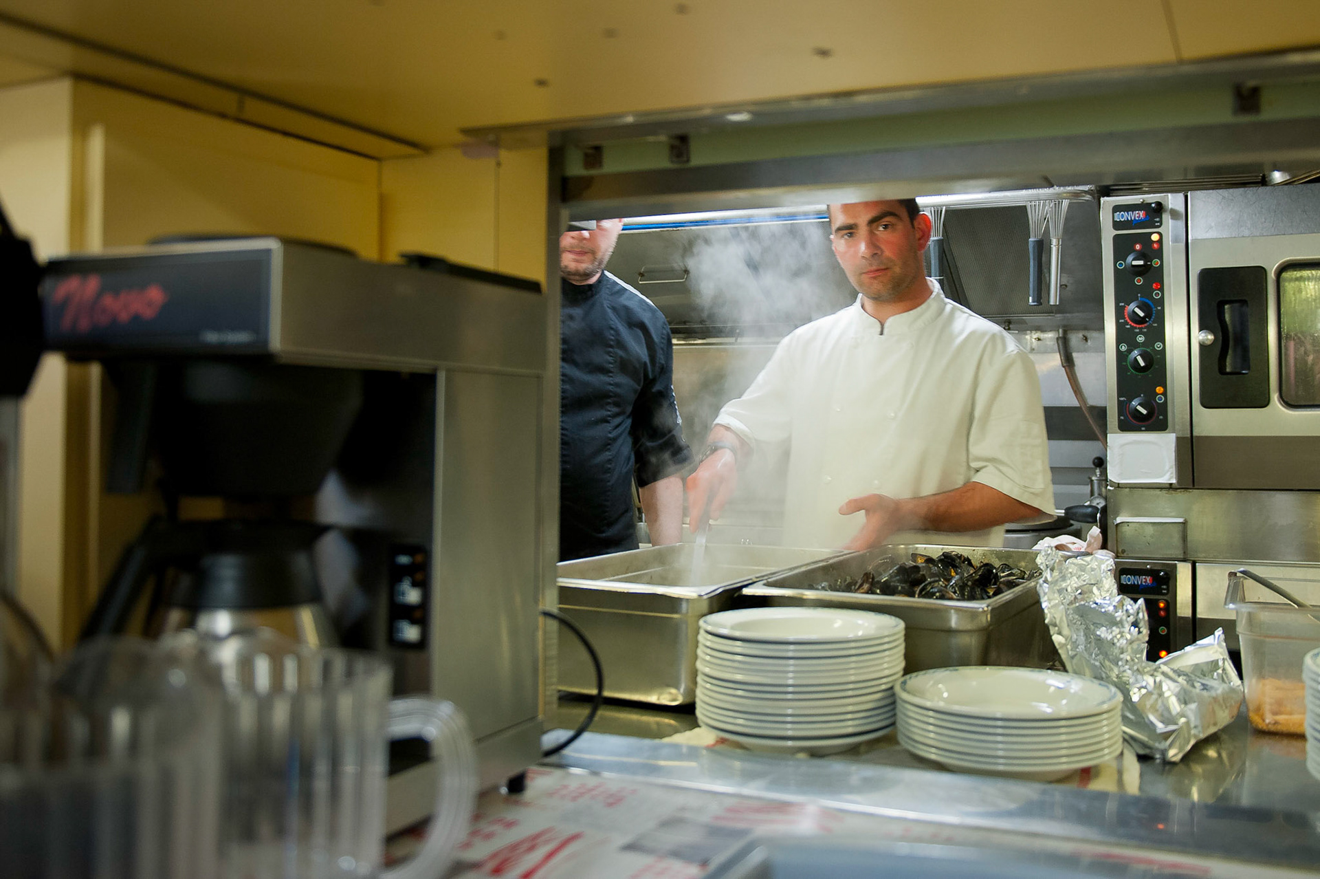 A bord du sous-marin nucléaire lanceur d'engins (SNLE) Le Téméraire. Atlantique nord, avril 2012