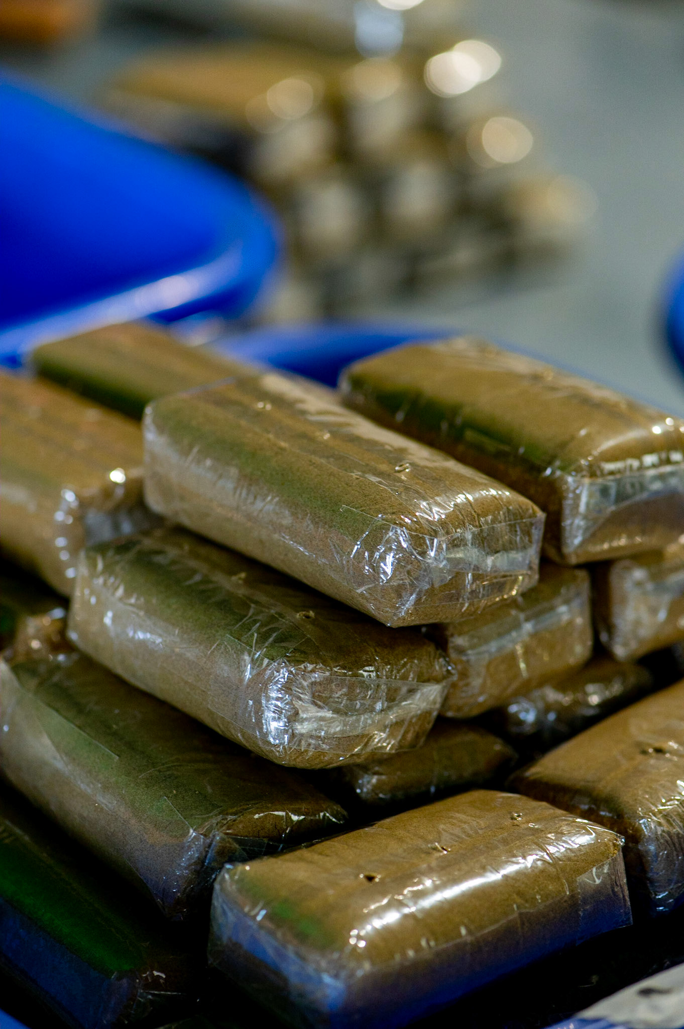 Phytocann, Le plus gros producteur de CBD Cannabis Légal en Europe. Le site de conditionnement et le stock de Phytocann. Villeneuve, Canton de Vaud, Suisse, 29 &amp; 30 Septembre 2021.