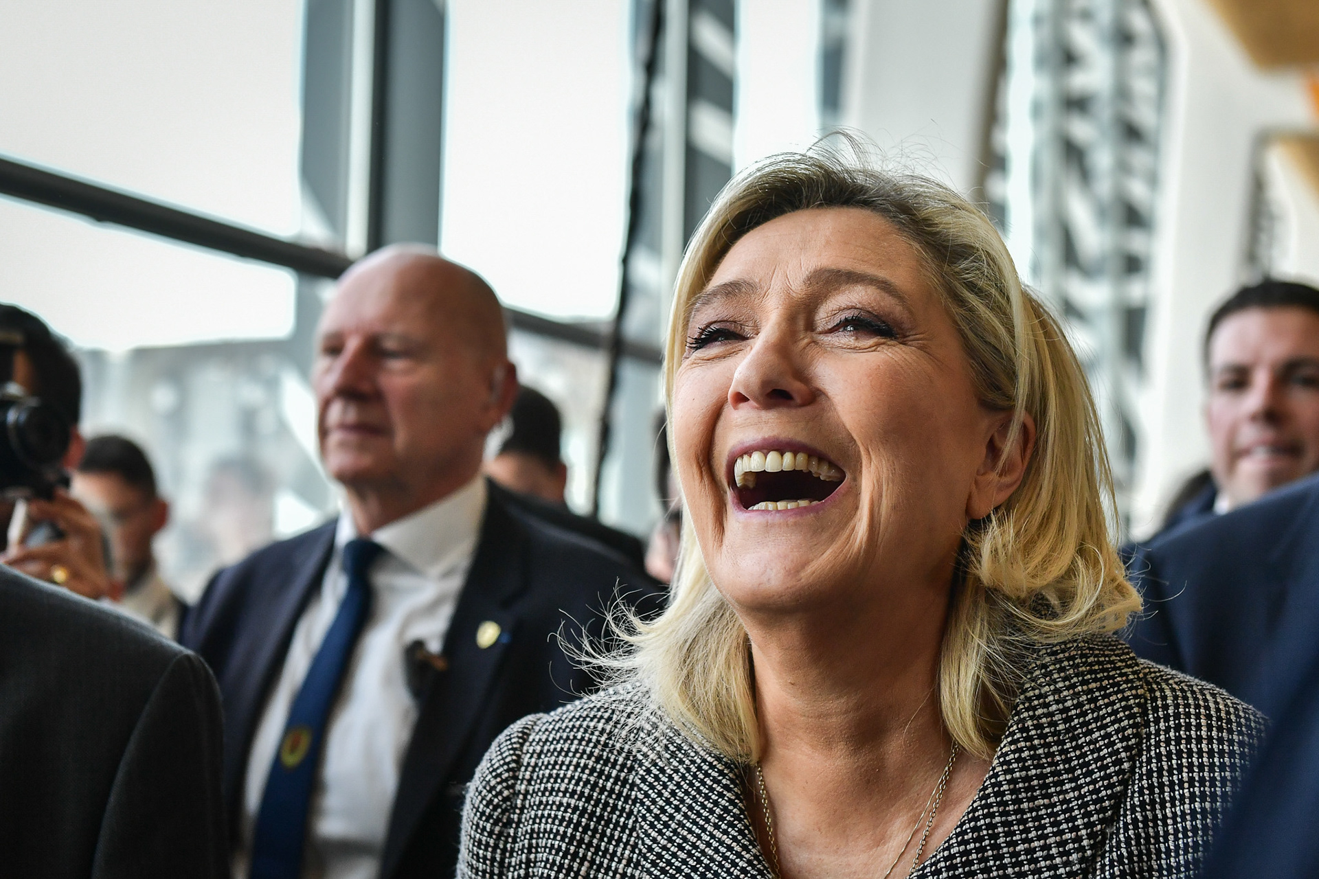 French MP and President of the "Rassemblement National" far-right group at the National Assembly Marine Le Pen visits the International Agricultural Fair in Paris on February 28, 2024. Firas Abdullah / Abaca Press