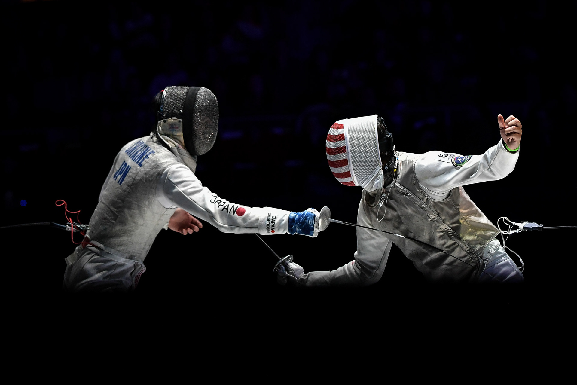 The final challenge of the Mazars Challenge International de Paris fencing men/women on January 14, 2024. Firas Abdullah / Abaca Press