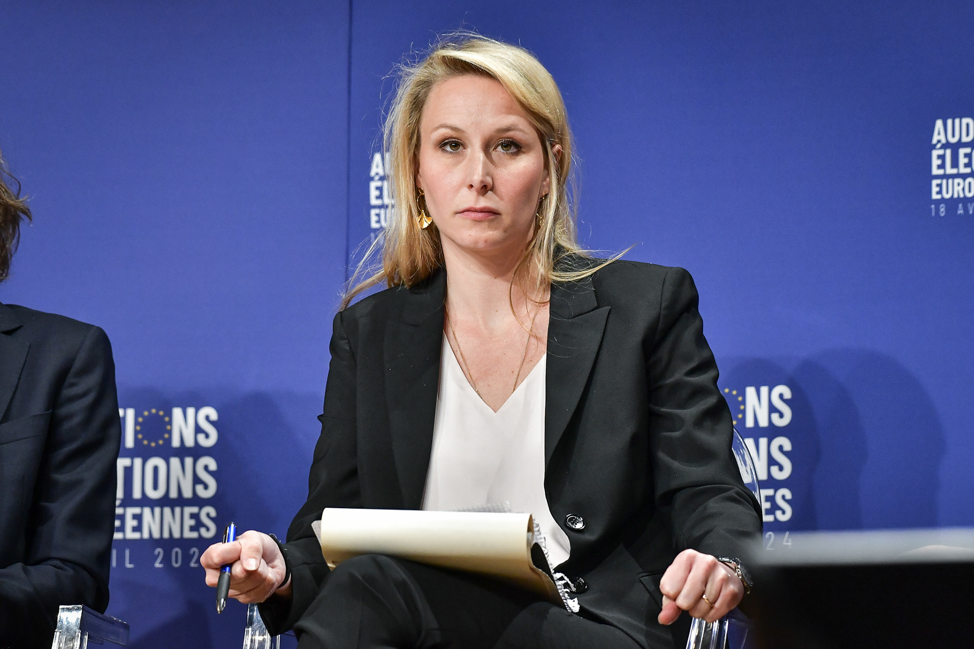 Members of the European Parliament and heads of lists for the European elections attend a hearing event of the main candidates for the forthcoming European elections in Paris on April 18, 2024. Firas Abdullah / Abaca Press