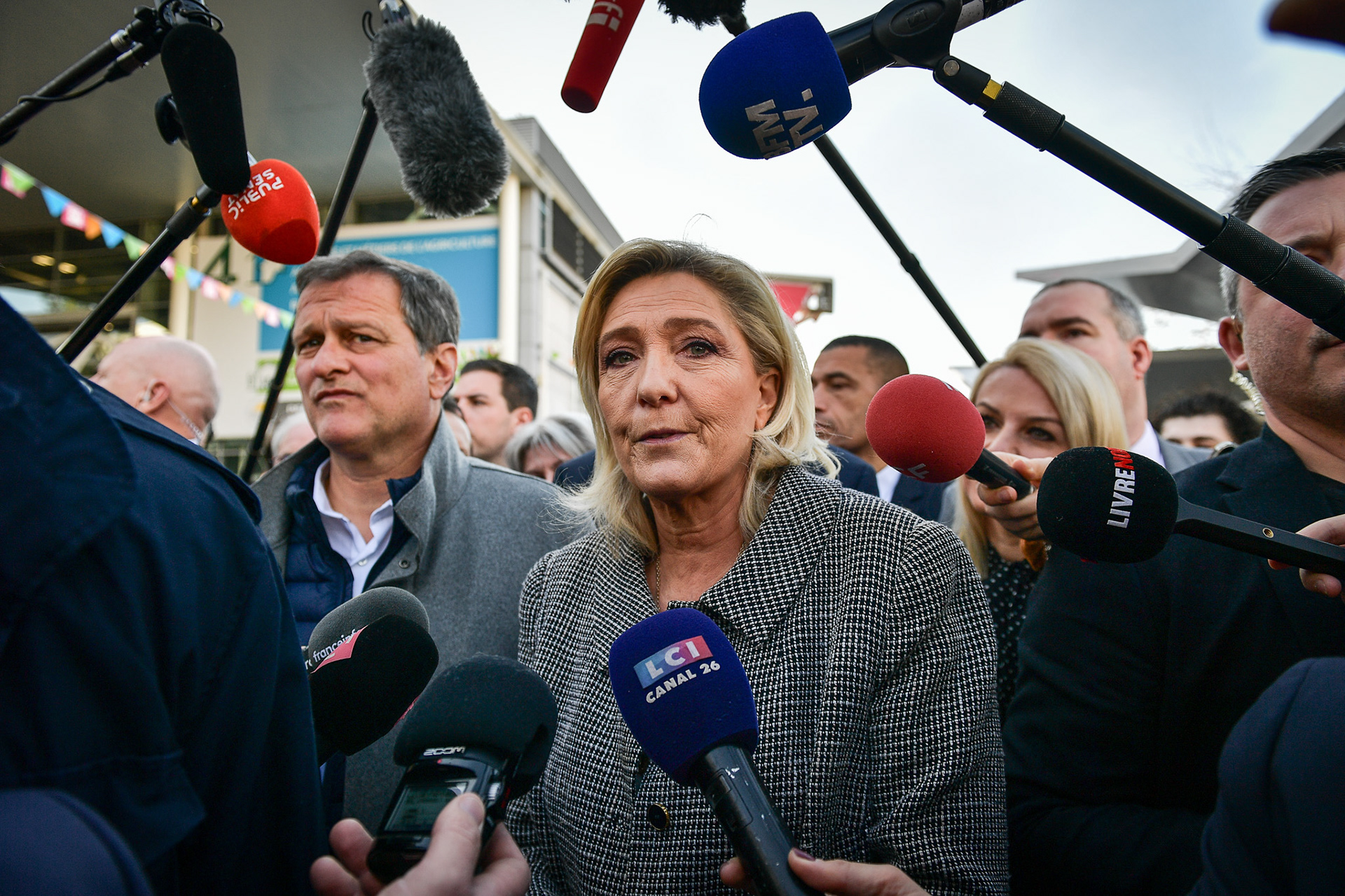 French MP and President of the "Rassemblement National" far-right group at the National Assembly Marine Le Pen visits the International Agricultural Fair in Paris on February 28, 2024. Firas Abdullah / Abaca Press