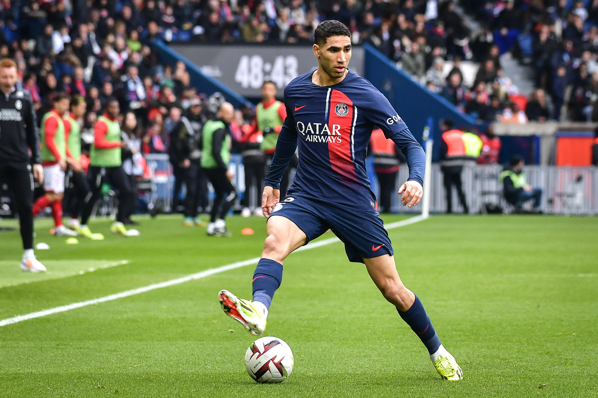 Highlights from the Ligue 1 football match between Paris Saint-Germain and Stade de Reims at the Parc des Princes stadium in Paris on March 10, 2024. Firas Abdullah / Abaca Press
