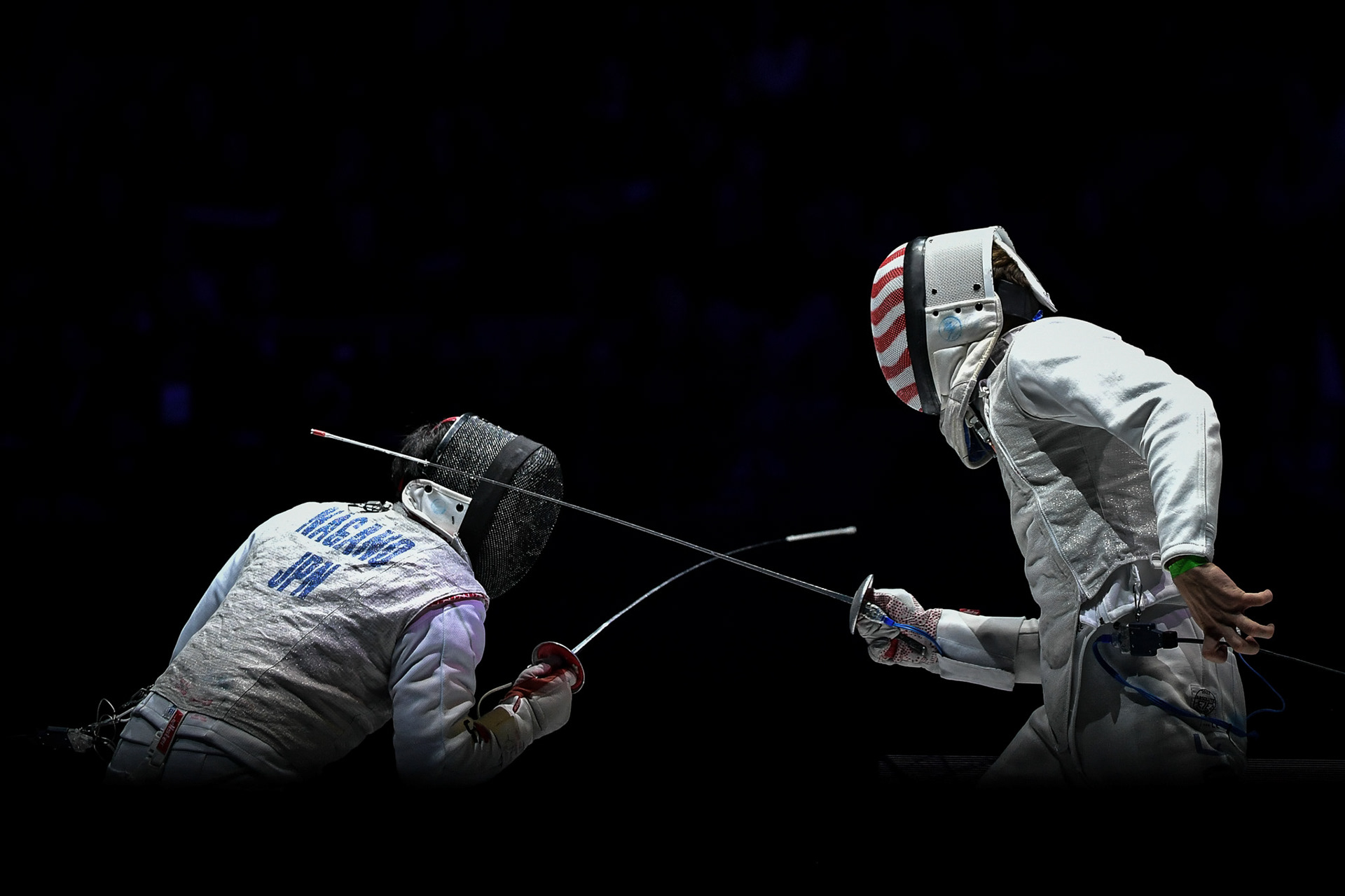 The final challenge of the Mazars Challenge International de Paris fencing men/women on January 14, 2024. Firas Abdullah / Abaca Press