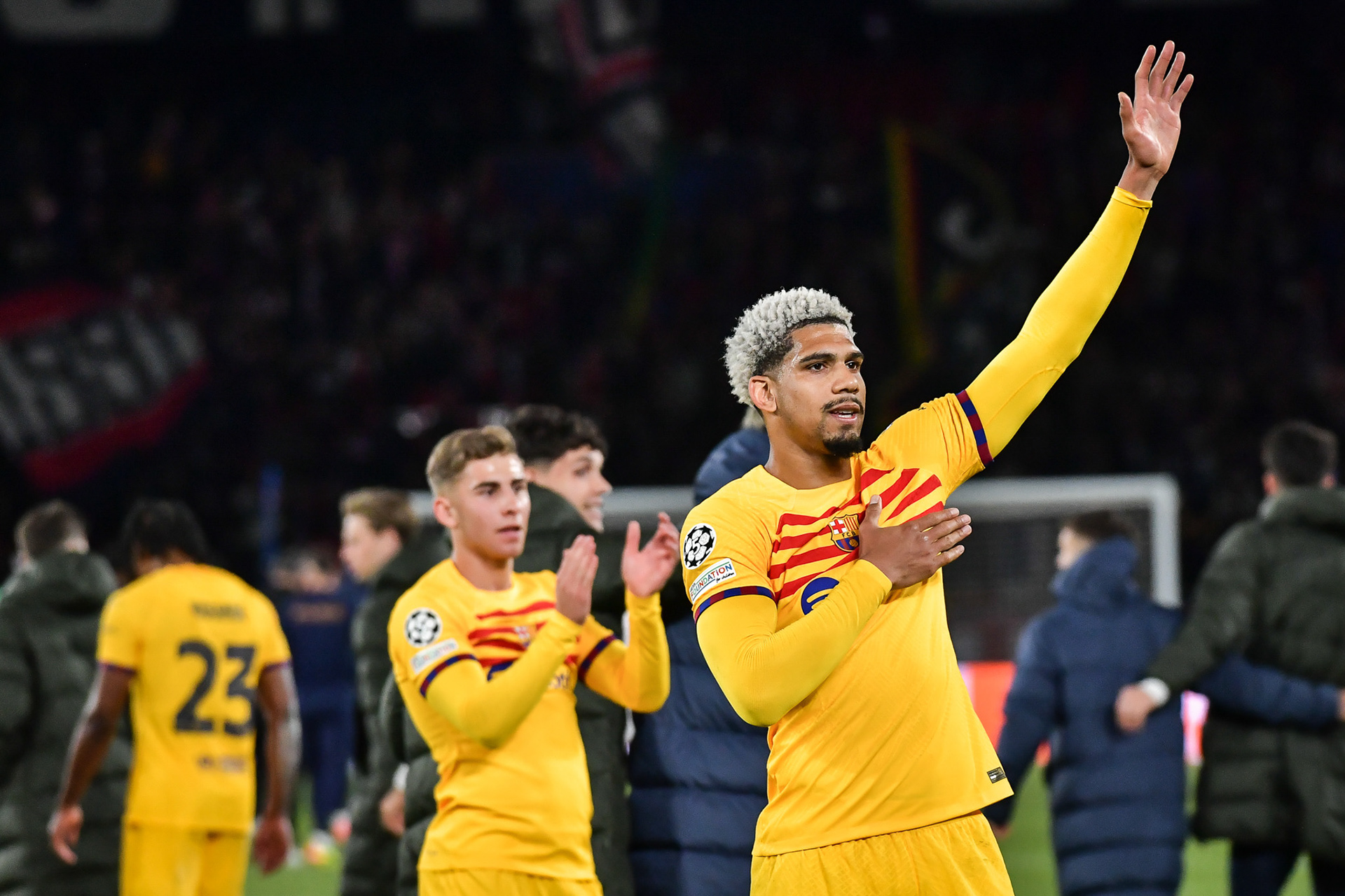 Highlights from the UEFA Champions League quarter-final football match between Paris Saint-Germain and FC Barcelona at the Parc des Princes stadium in Paris on April 10, 2024. Firas Abdullah / Abaca Press