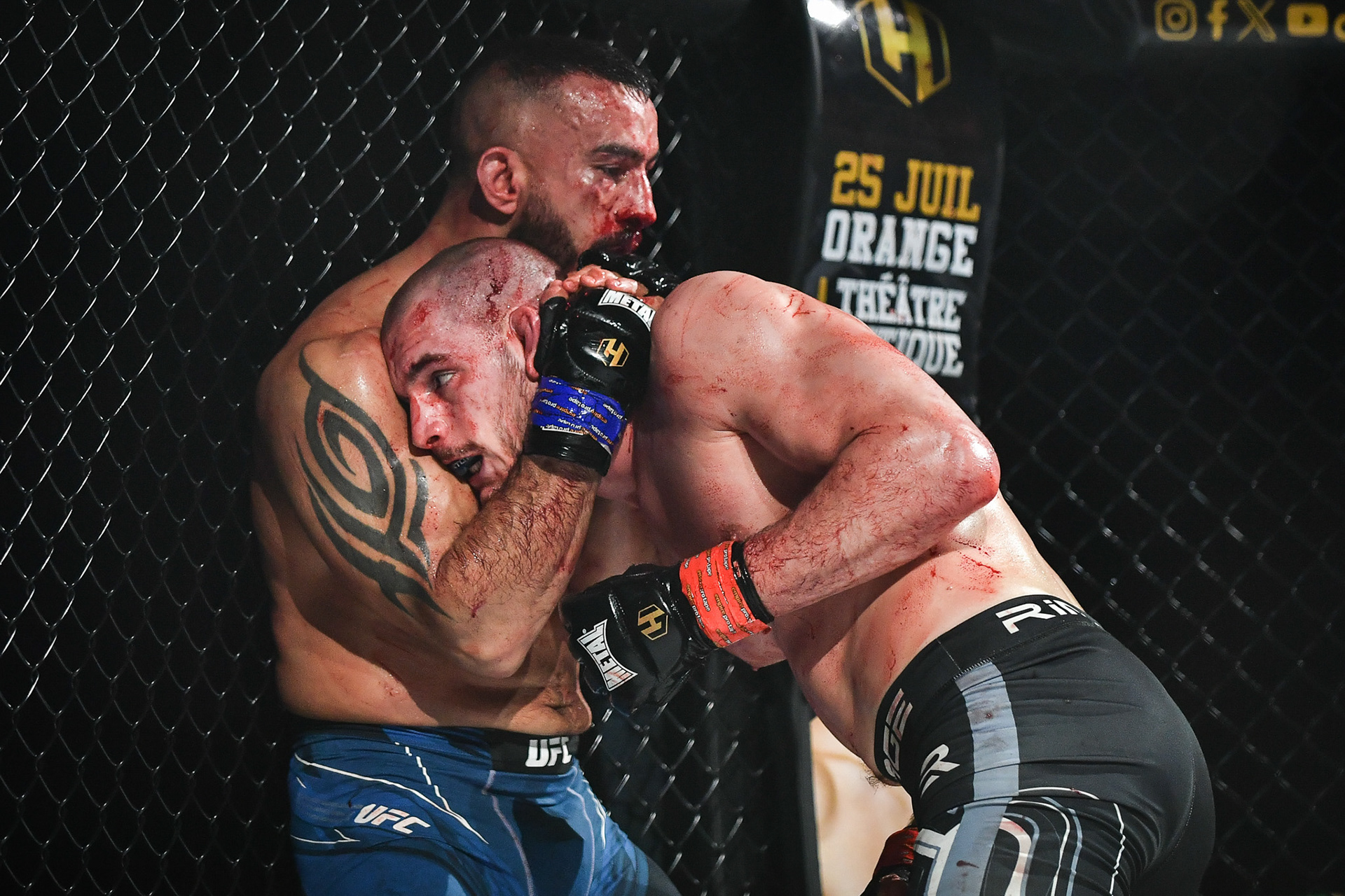The HEXAGONE MMA 13 PARIS at the Zenith in Paris on January 26, 2024. Firas Abdullah / Abaca Press