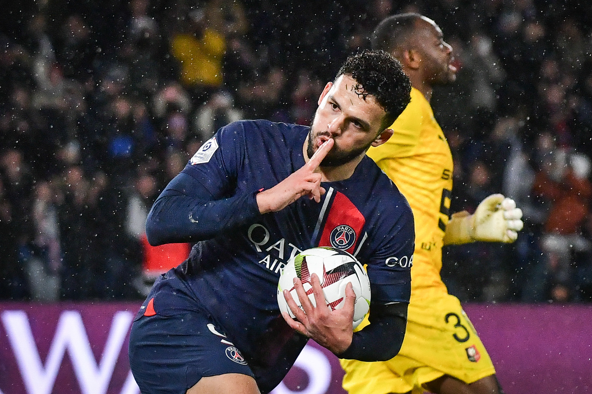 Highlights from the Ligue 1 football match between Paris Saint-Germain and Stade Rennais at the Parc des Princes stadium in Paris on February 25, 2024. Firas Abdullah / Abaca Press