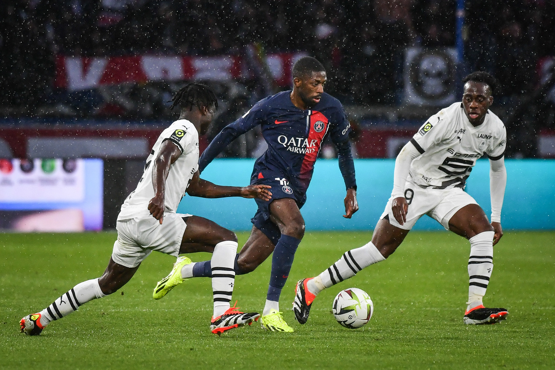 Highlights from the Ligue 1 football match between Paris Saint-Germain and Stade Rennais at the Parc des Princes stadium in Paris on February 25, 2024. Firas Abdullah / Abaca Press