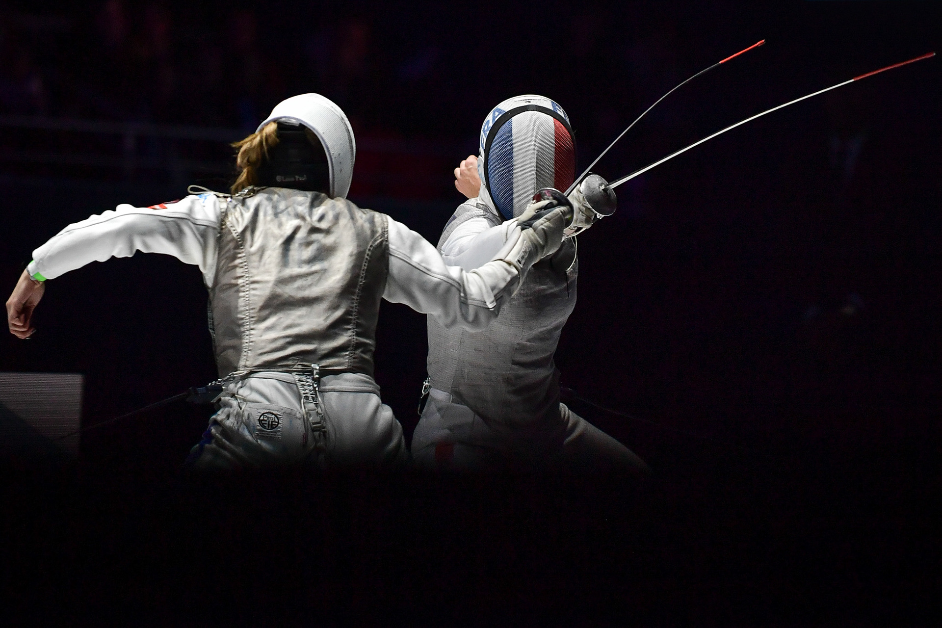 The final challenge of the Mazars Challenge International de Paris fencing men/women on January 14, 2024. Firas Abdullah / Abaca Press