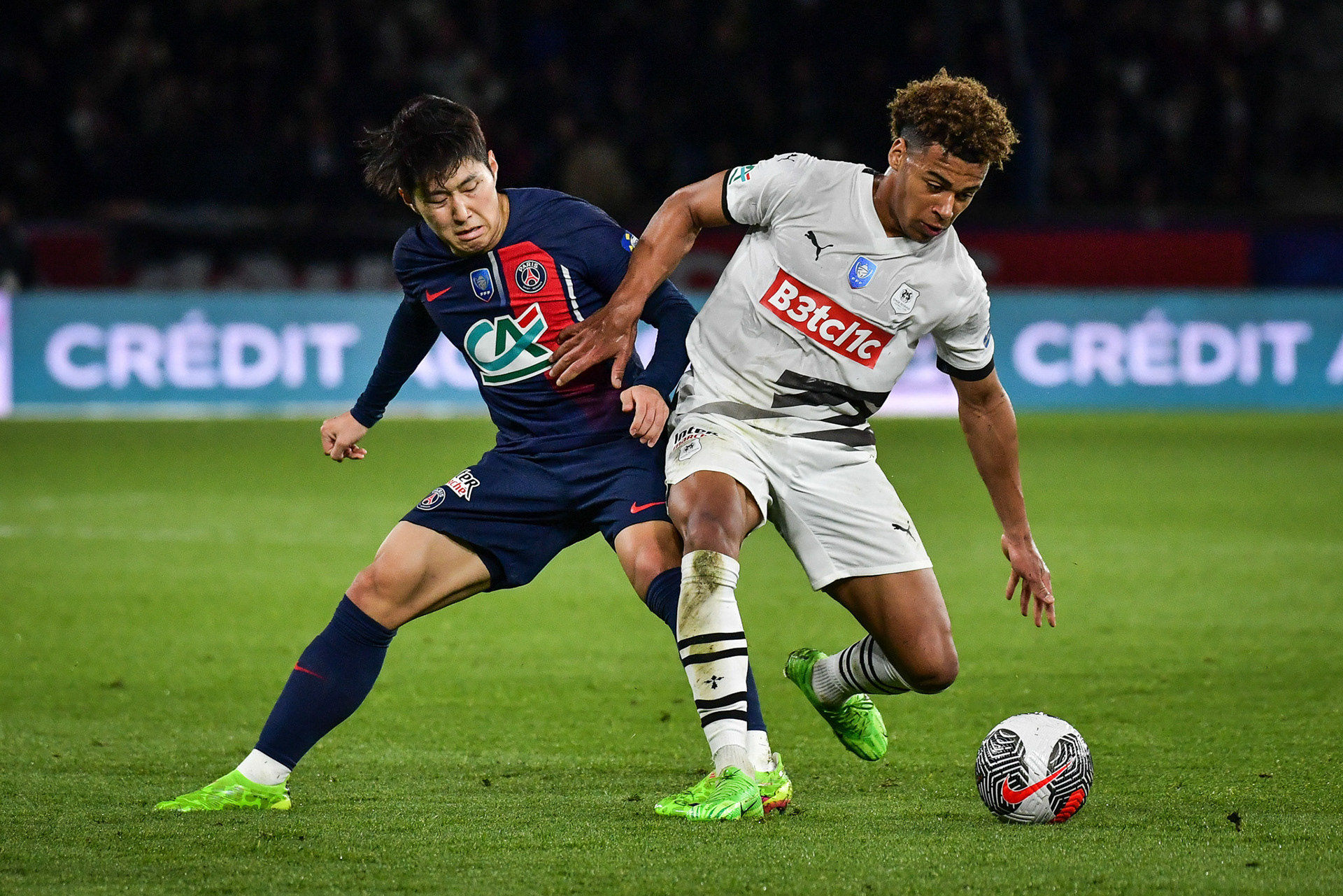 Highlights from the French Cup football match between Paris Saint-Germain and Stade Rennais at the Parc des Princes stadium in Paris on April 3, 2024. Firas Abdullah / Abaca Press