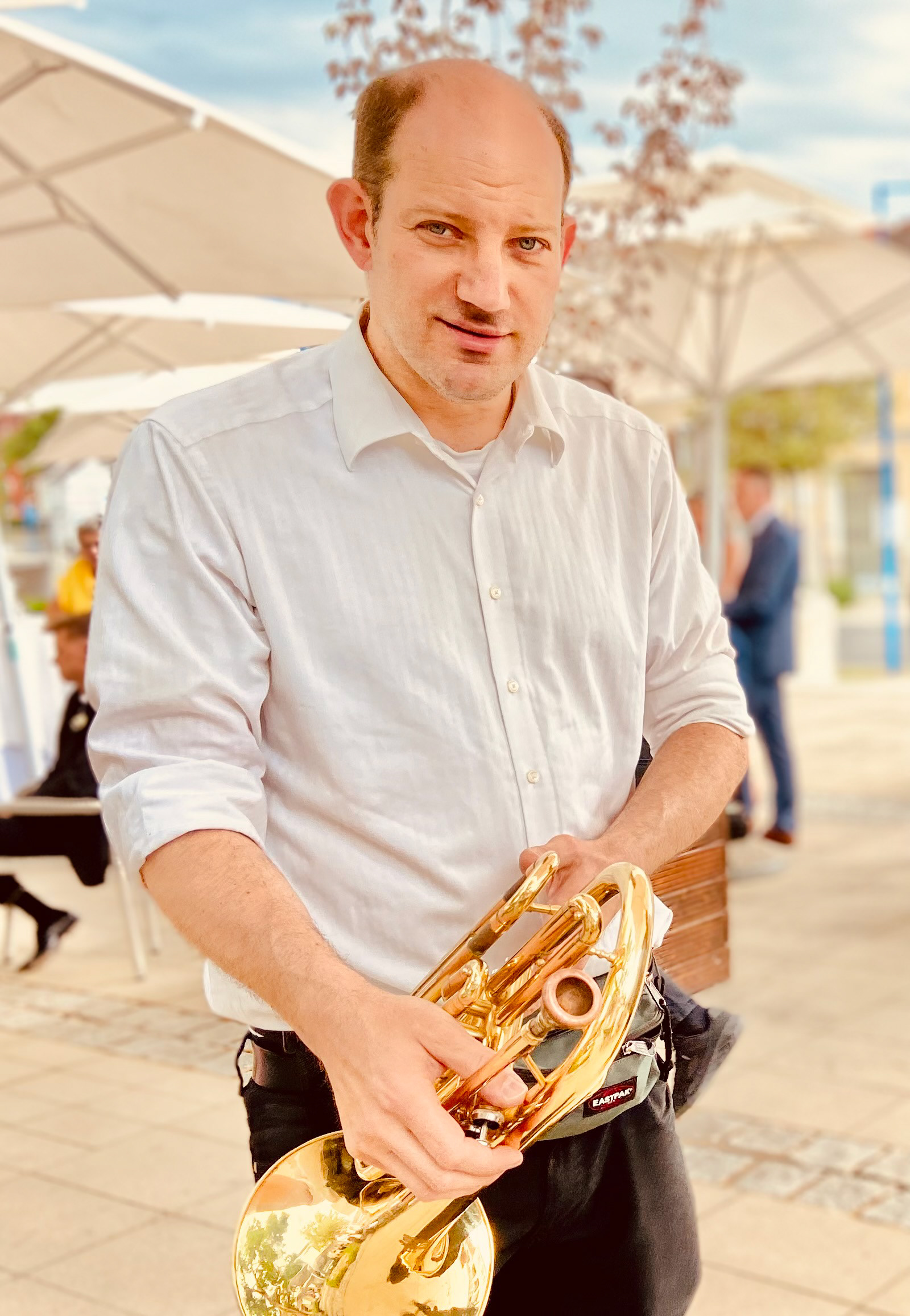 Andreas Schneider mit Basstrompete