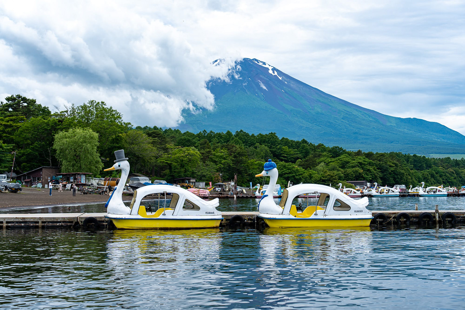 You could ride in the cute goose boat. 