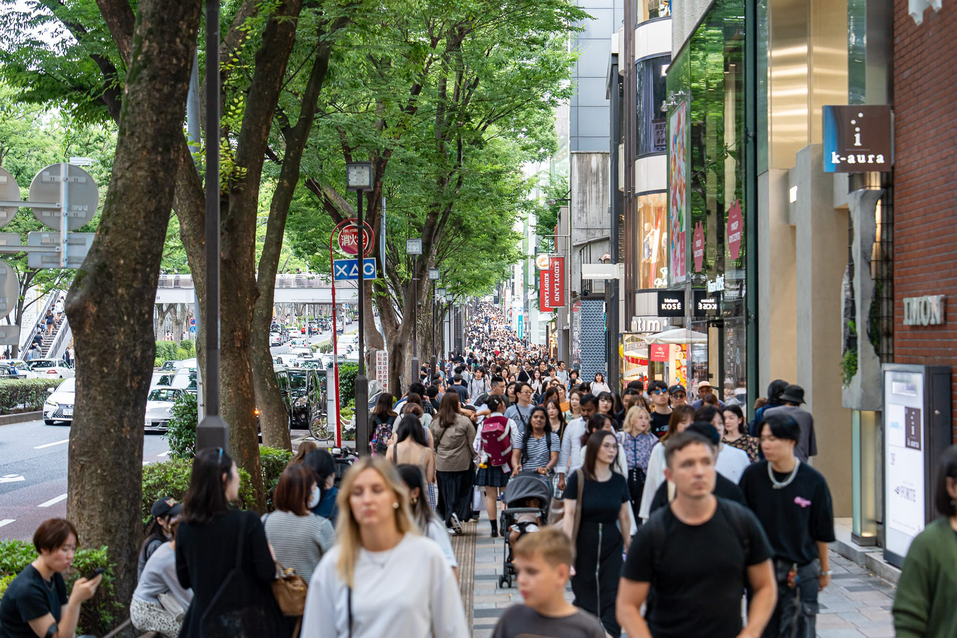 Never-ending sea of people at Shinjuku. 