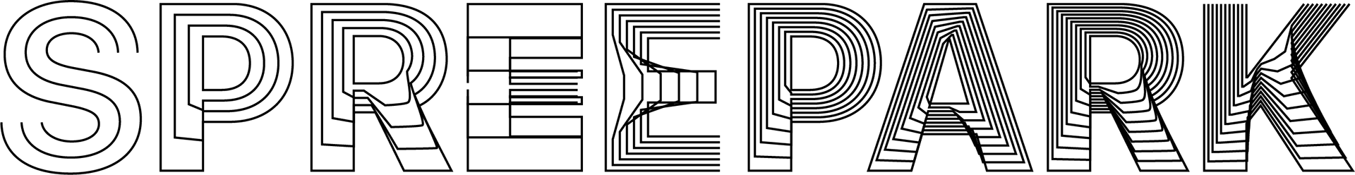the word "spree park" written in a sans serif font
