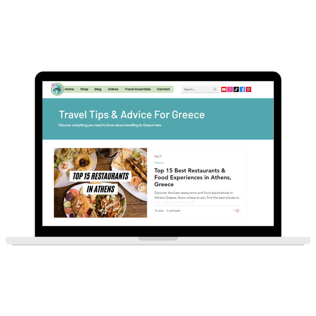 Travels Unfiltered Website & Blog