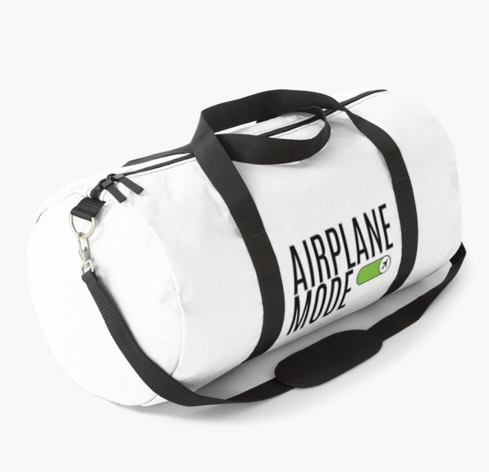 Airplane Mode Duffel Design