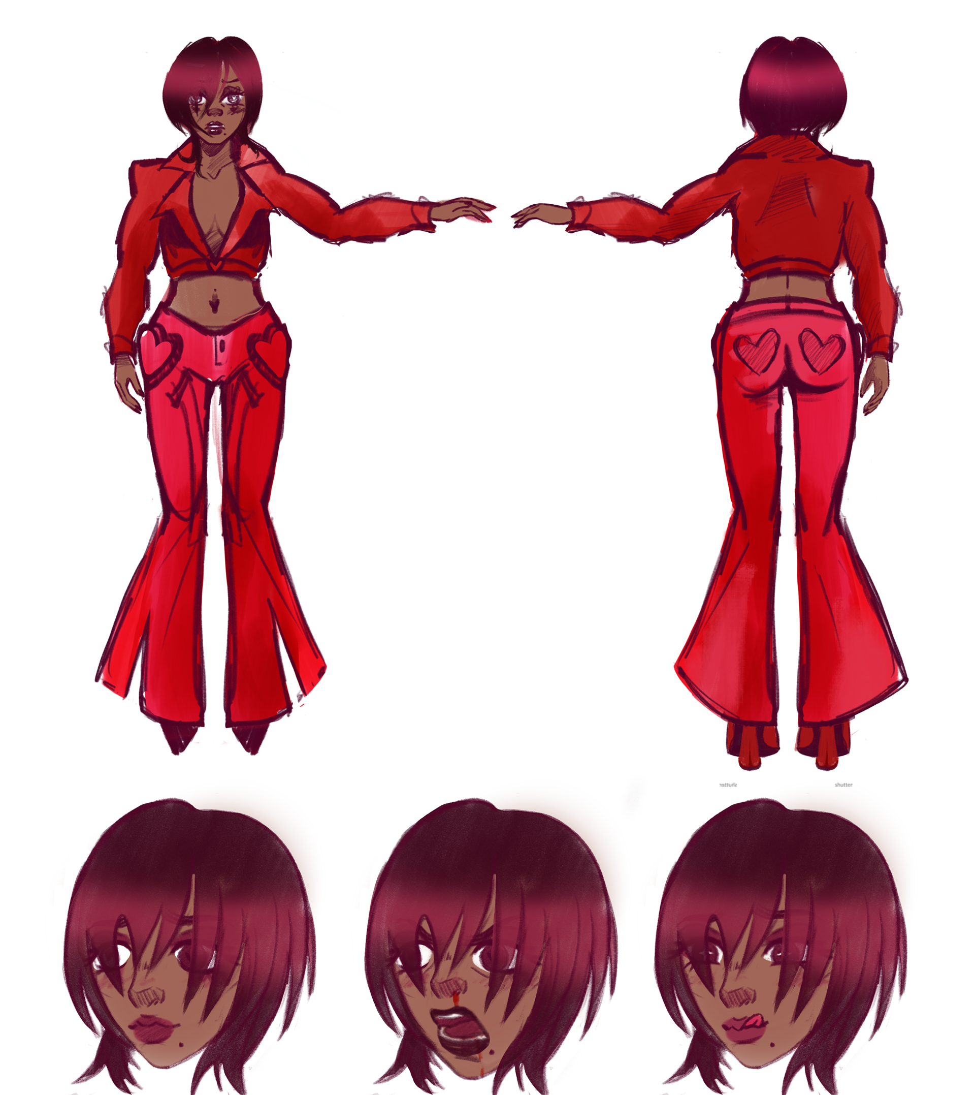 WIP Turn Around & Expressions