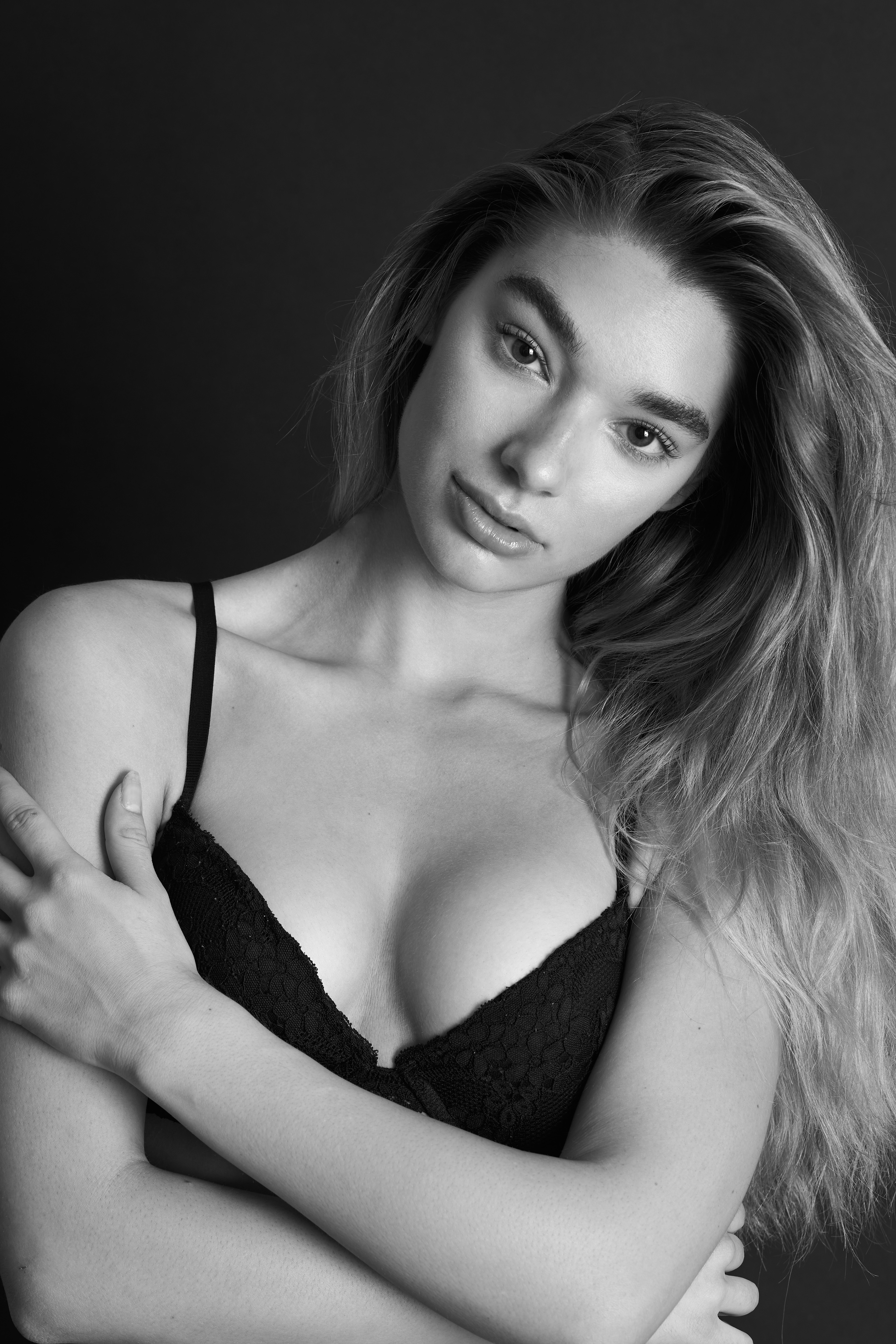 Isabelle Van Den Broek from Cachet Models in Denim and Underwear