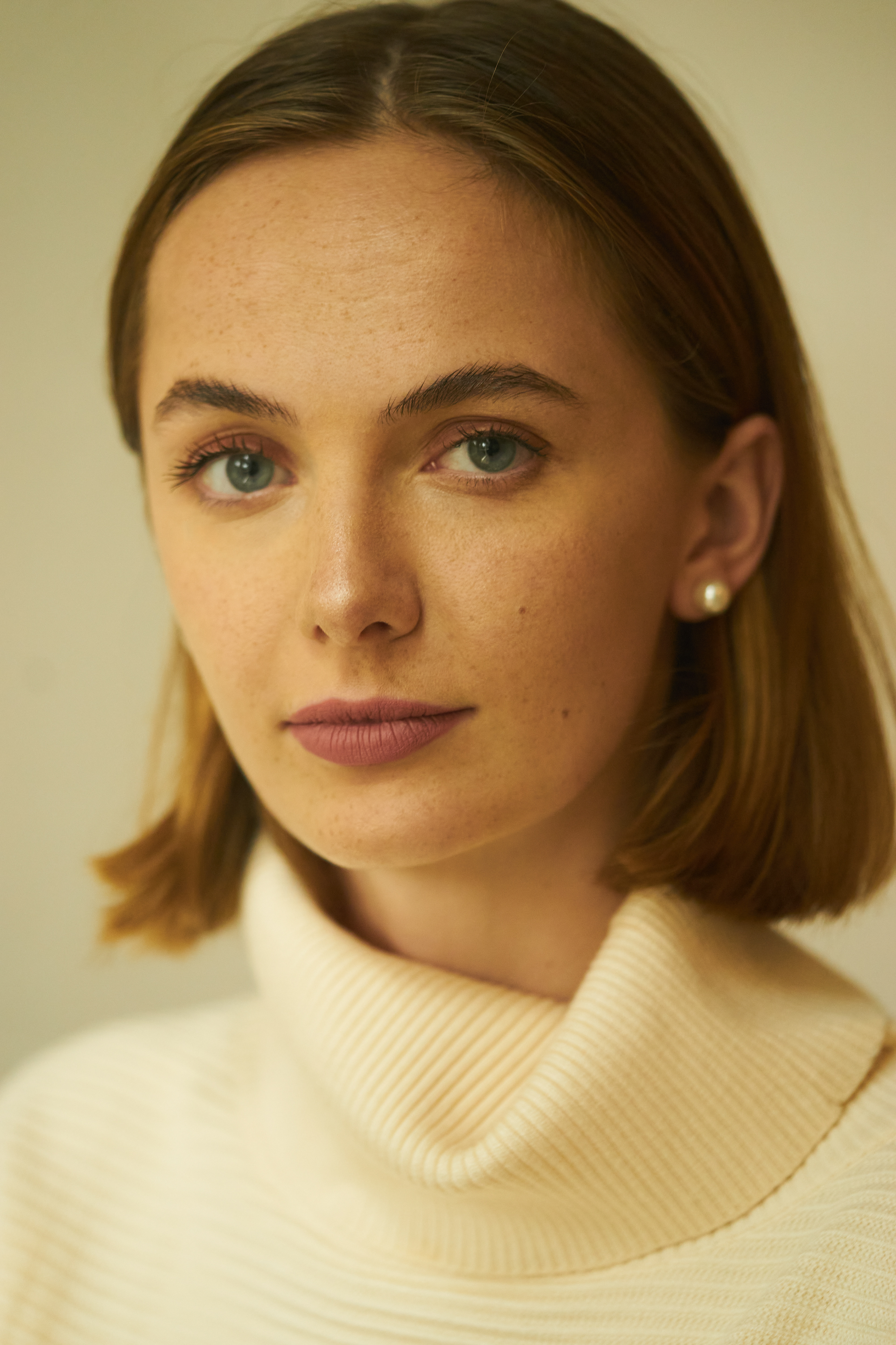 Noortje van Velzen from Holland's Next Top Model and Cachet Models in a cream jumper