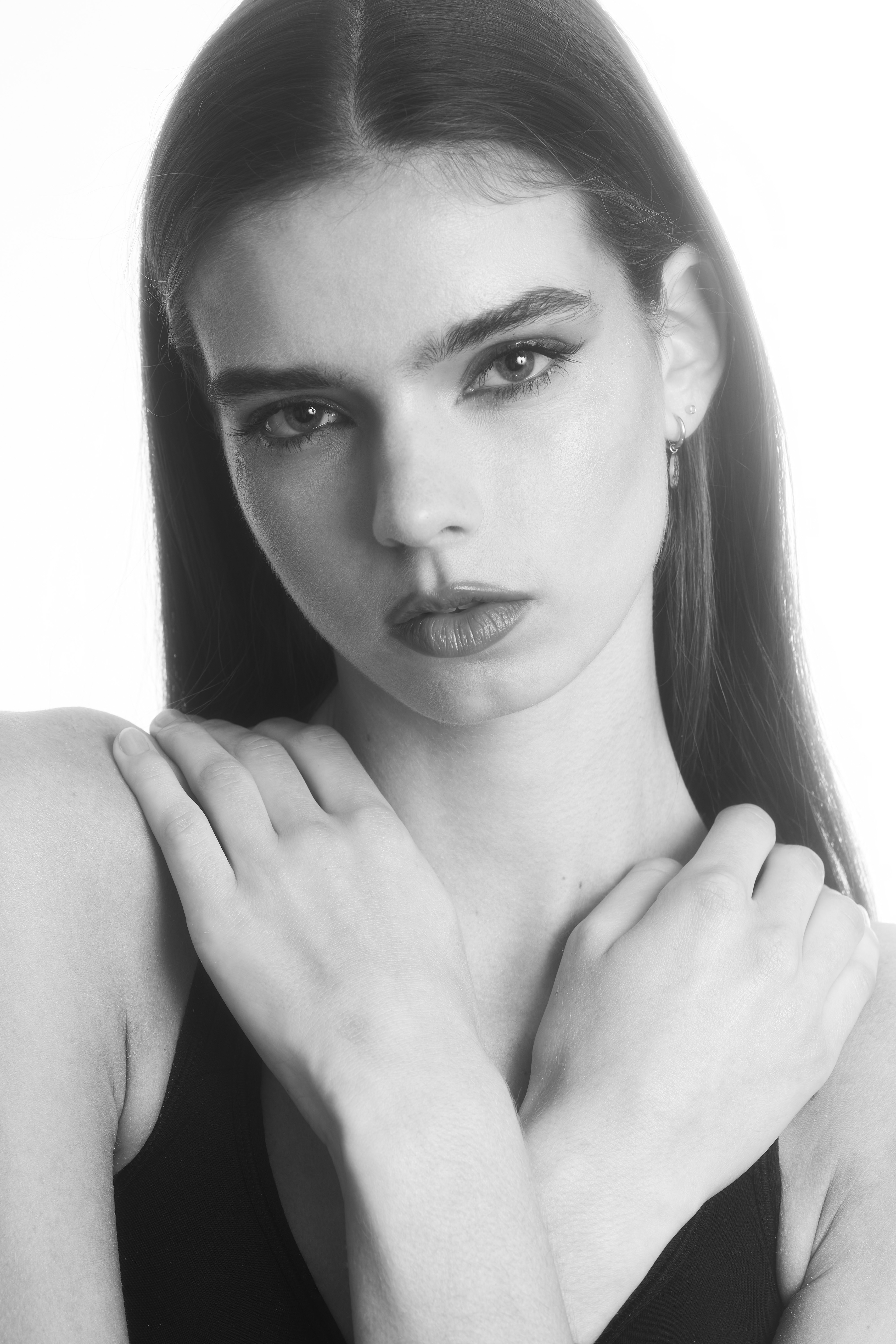 Senna Vet is a fashion model with Next Management worldwide and VDM in Amsterdam. Here she's shot by JMstudio in black Calvin Klein underwear.