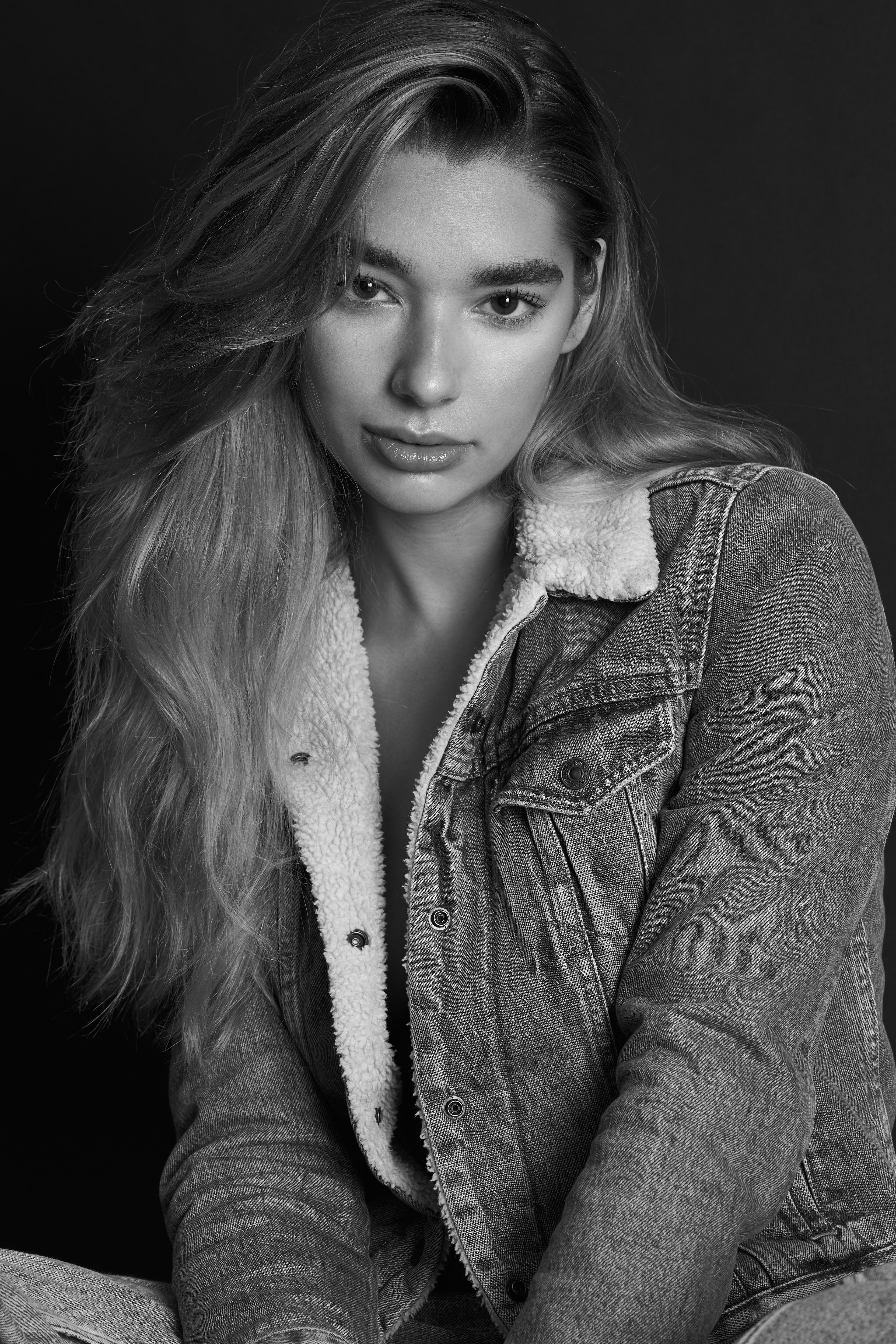 Isabelle Van Den Broek from Cachet Models in Denim and Underwear