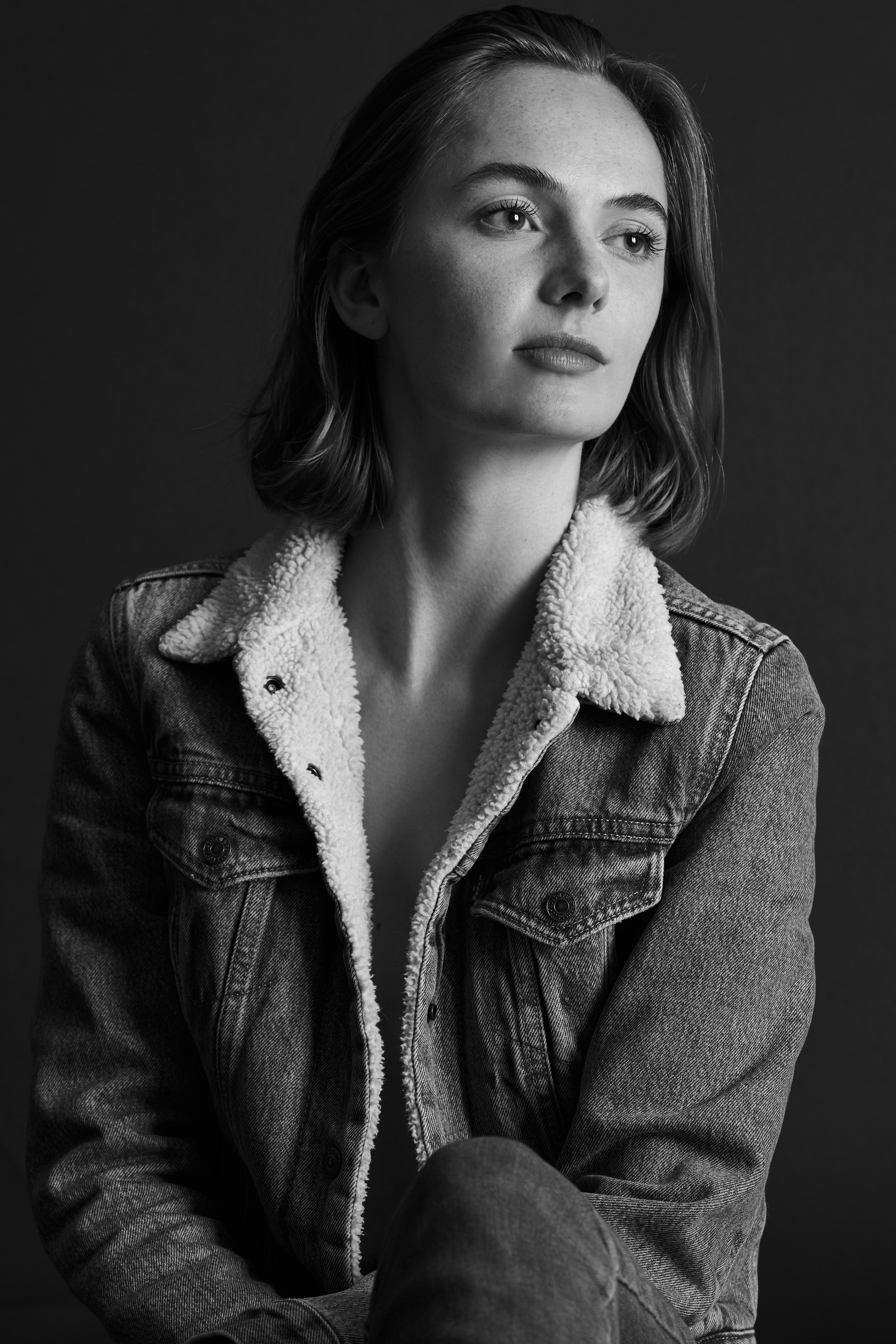 Noortje van Velzen from Holland's Next Top Model and Cachet Models in Denim and Underwear